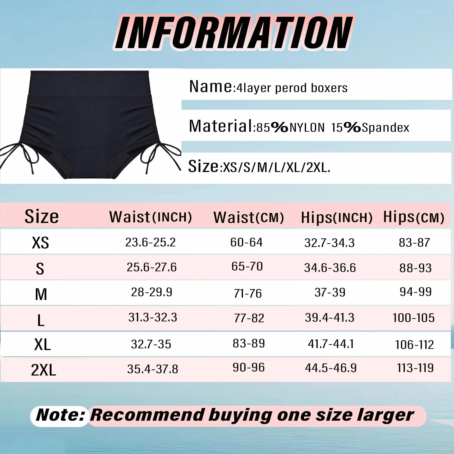 Traje de baño de 4 Capas a Prueba de Fugas para Adolescentes, Niñas y Mujeres
