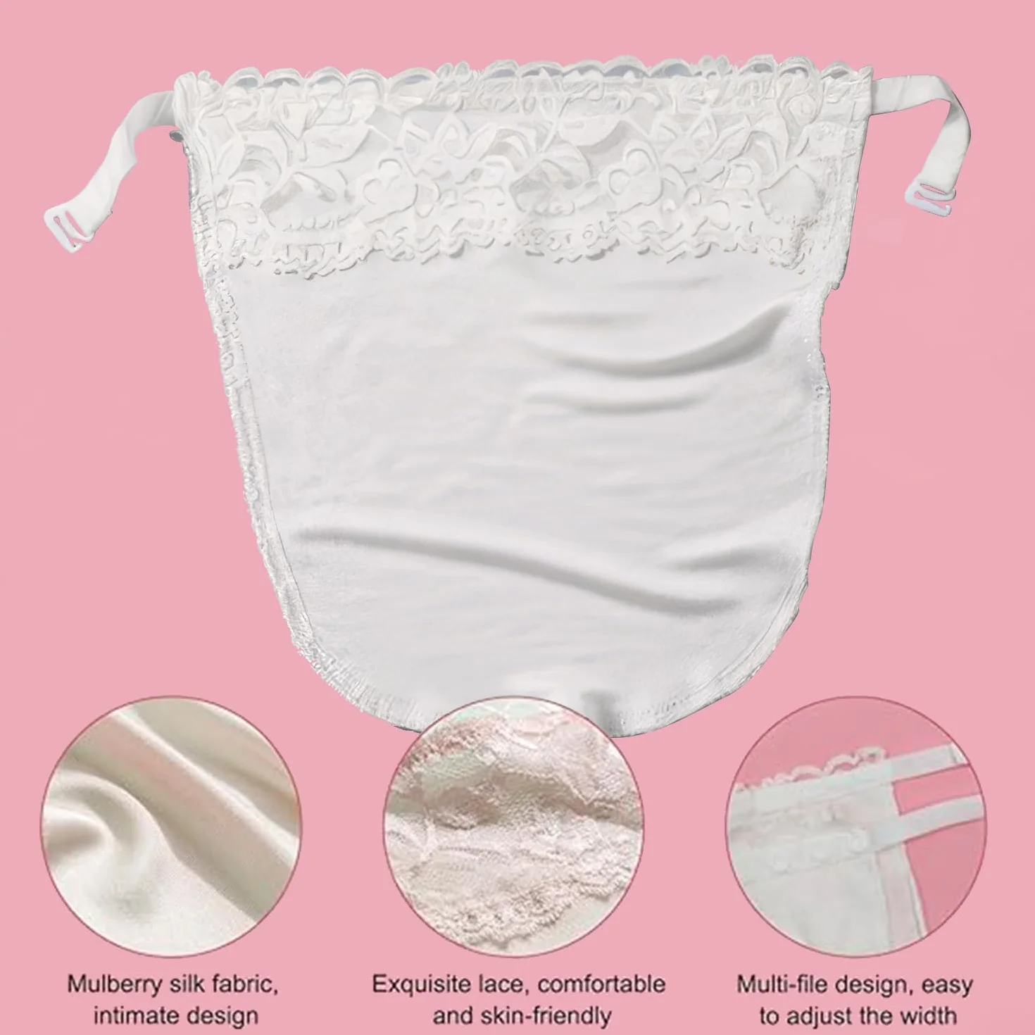 6 Unidades Sujetador Encaje Clip para Mujer - Cubre Escotes Invisibles con Tirantes Ajustables, Top Interior Imitación Elegante sin Costuras, Diseño Cómodo y Discreto para Blusas Escotadas