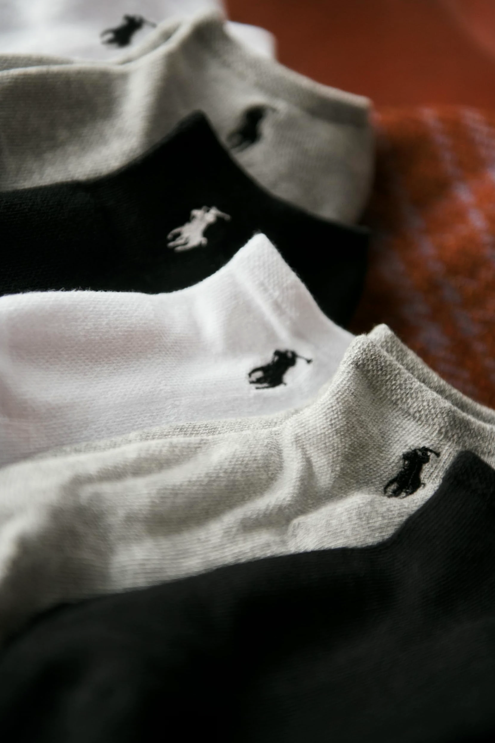 Polo Ralph Lauren Calcetines de algodón de corte bajo para mujer, paquete de 6 pares, malla transpirable y amortiguación deportiva, Gris variado, 4-10