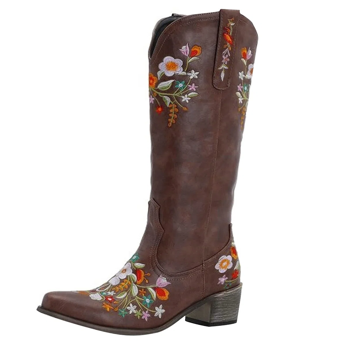 Botas de verano laterales rodilla chic tacón alto bota para mujer BootPointy Mid Women' s Bootpointy Botas de vaquero para mujer