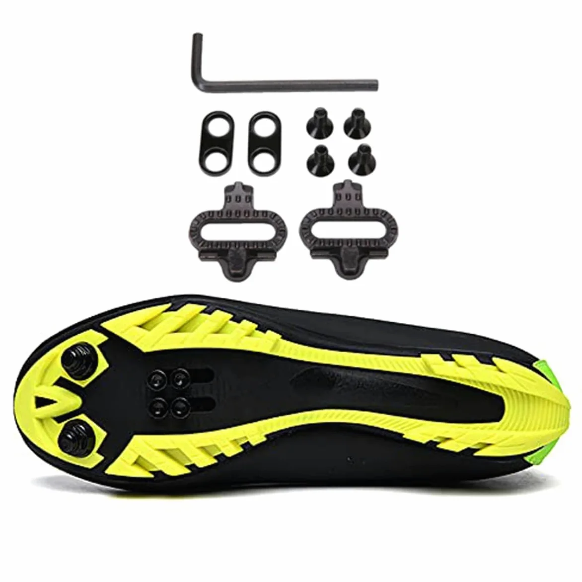 Zapatillas De Ciclismo para Hombre, Zapatillas De Bicicleta MTB Antideslizantes Zapatillas De Bicicleta De Montaña Unisex Zapatillas De Ciclismo Antideslizantes con Cala SPD