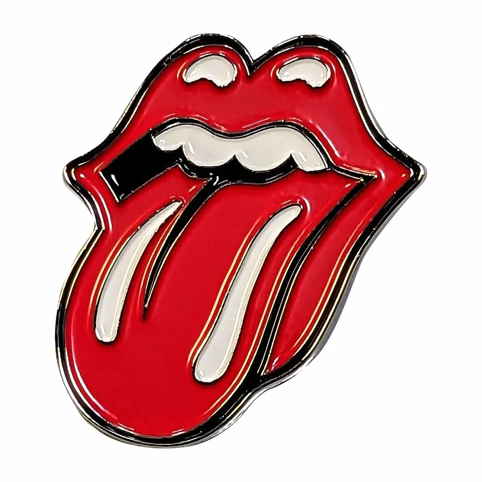 The Rolling Stones Classic Tongue - Insignia grande (tamaño único)