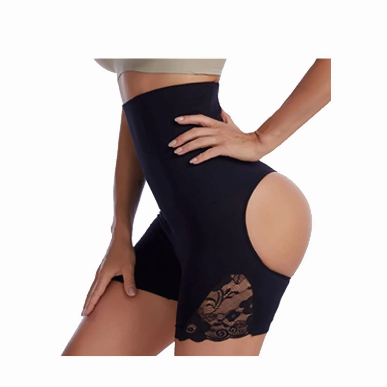 Bragas Moldeadoras de Cuerpo para Mujer, Ropa Interior Adelgazante con Control de Barriga, Levantador de glúteos, Entrenador de Cintura Alta, Ropa Moldeadora para Abdomen con Encaje