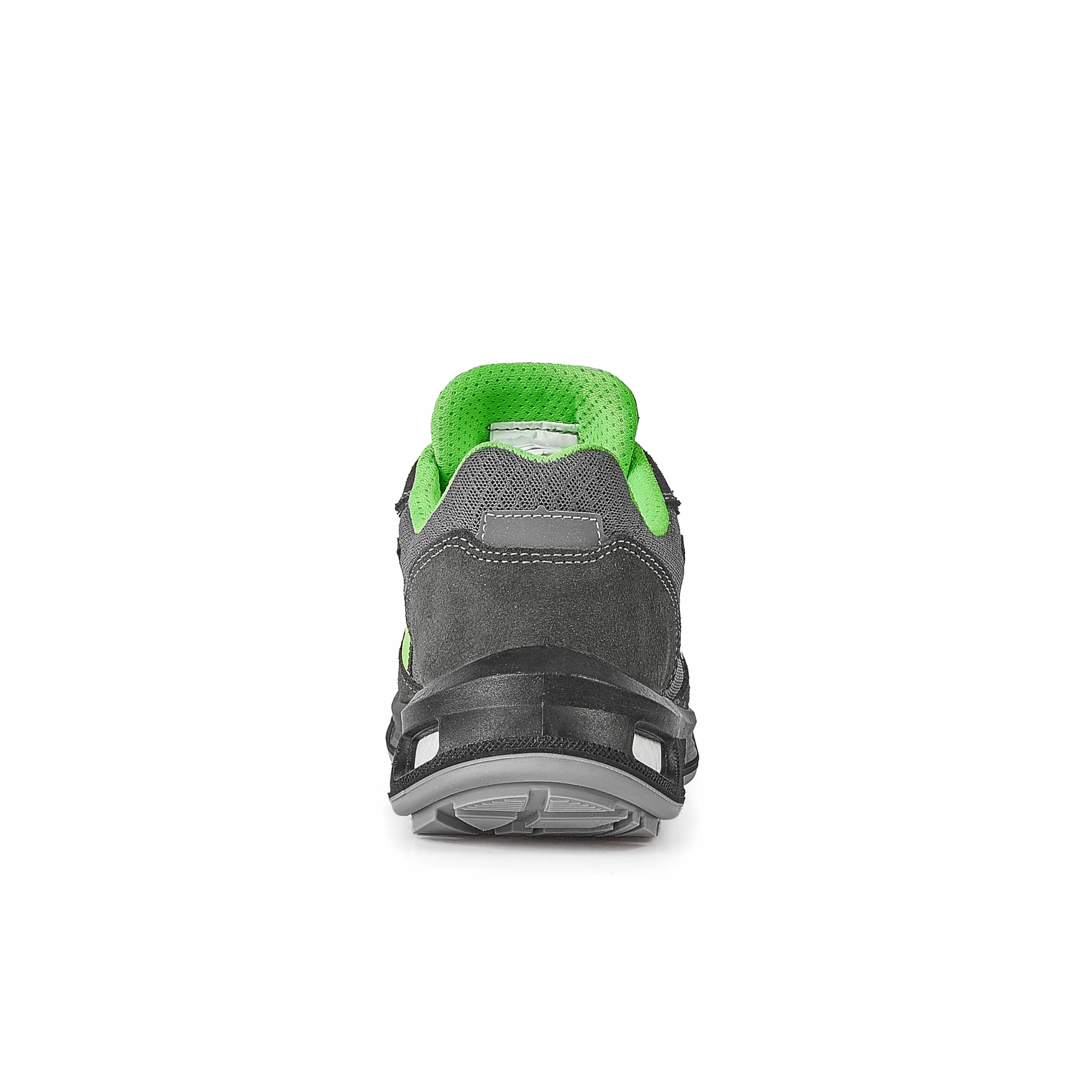 U-Power Red Lion Point, zapatos de seguridad unisex, ligeros, flexibles, de cuero antipinchazos, con inserto Infinergy, con puntera de aluminio - Grey & Green 45