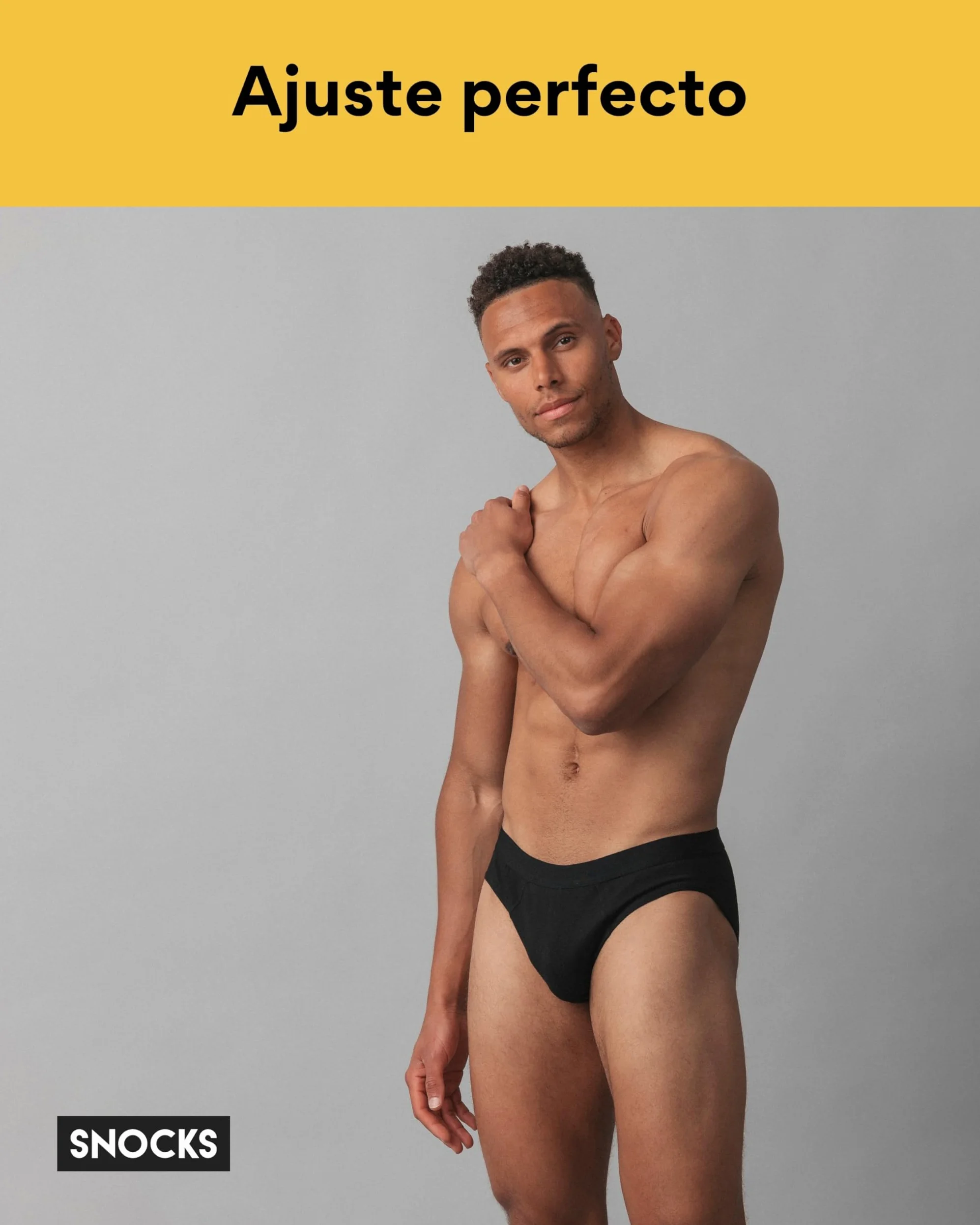 Snocks Pack de 6 Calzoncillos Slips Hombre Algodón Orgánico - Slip Hombre Tallas S-4XL Calzoncillos Hombre Slip sin Etiqueta Molesta Slips Hombre