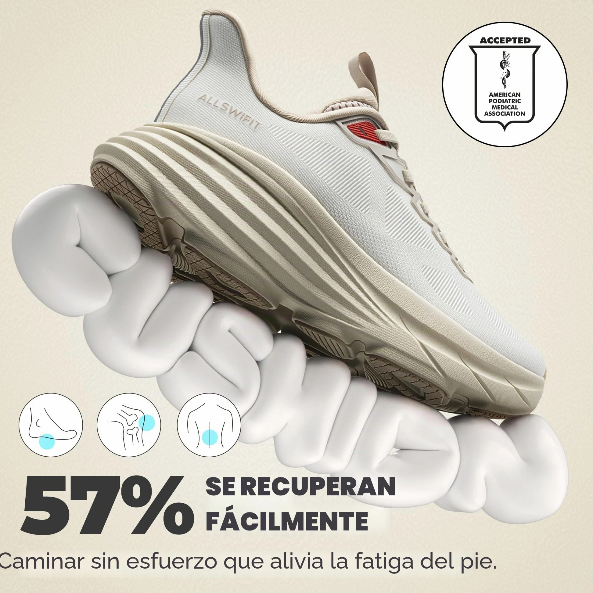 ALLSWIFIT Zapatillas Running Mujer Deportiva Caminar | Comodidad Todo el Día, Diseño Slip-On, Malla Transpirable, Soporte TPU Estable, Suela de Goma Antideslizante