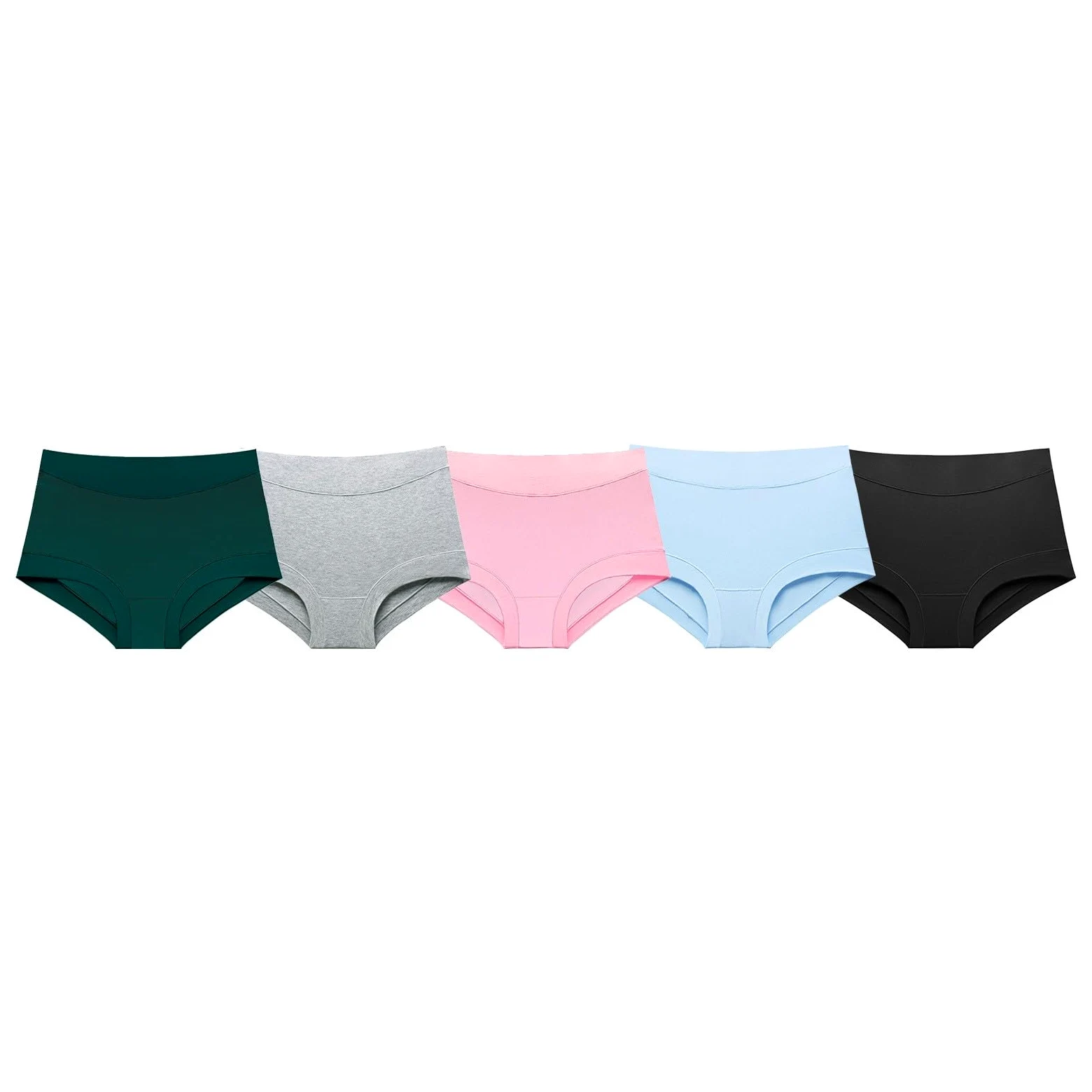 Genérico Bragas Mujer Reductoras Altas Pack de 5 Braguitas Mujer Talla Grande Push Up Panties Calzones Suave Comodos Transpirables