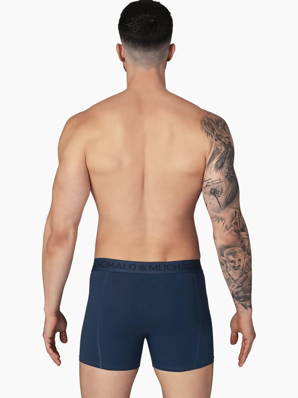 Muchachomalo Calzoncillos para Hombre, Ropa Interior Lisa de Algodón para Hombre, Pack de 7 Unidades, Bóxers Lisos de Corte Clásico con Cintura Elástica