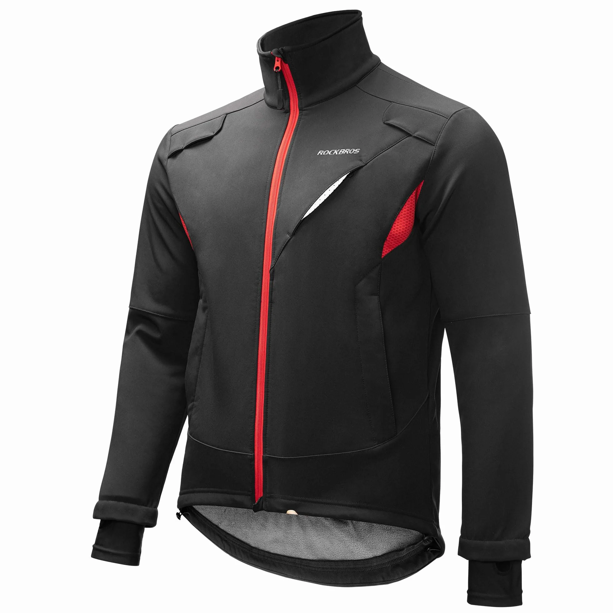 ROCKBROS Chaqueta Ciclismo Invierno Forro Polar Antiviento Térmico Hombre Mujer
