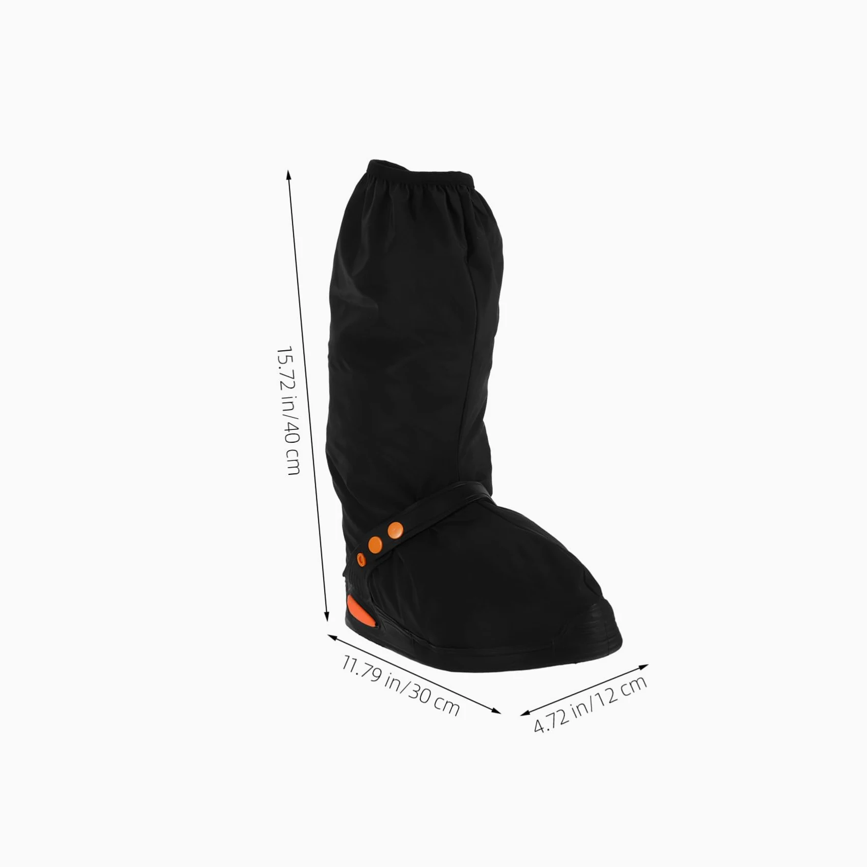 cubrezapatos a Prueba de Lluvia cubrebotas para Mujer Protector de Zapatos de Motocicleta protección contra la Lluvia y la Nieve de polivinilo Negro