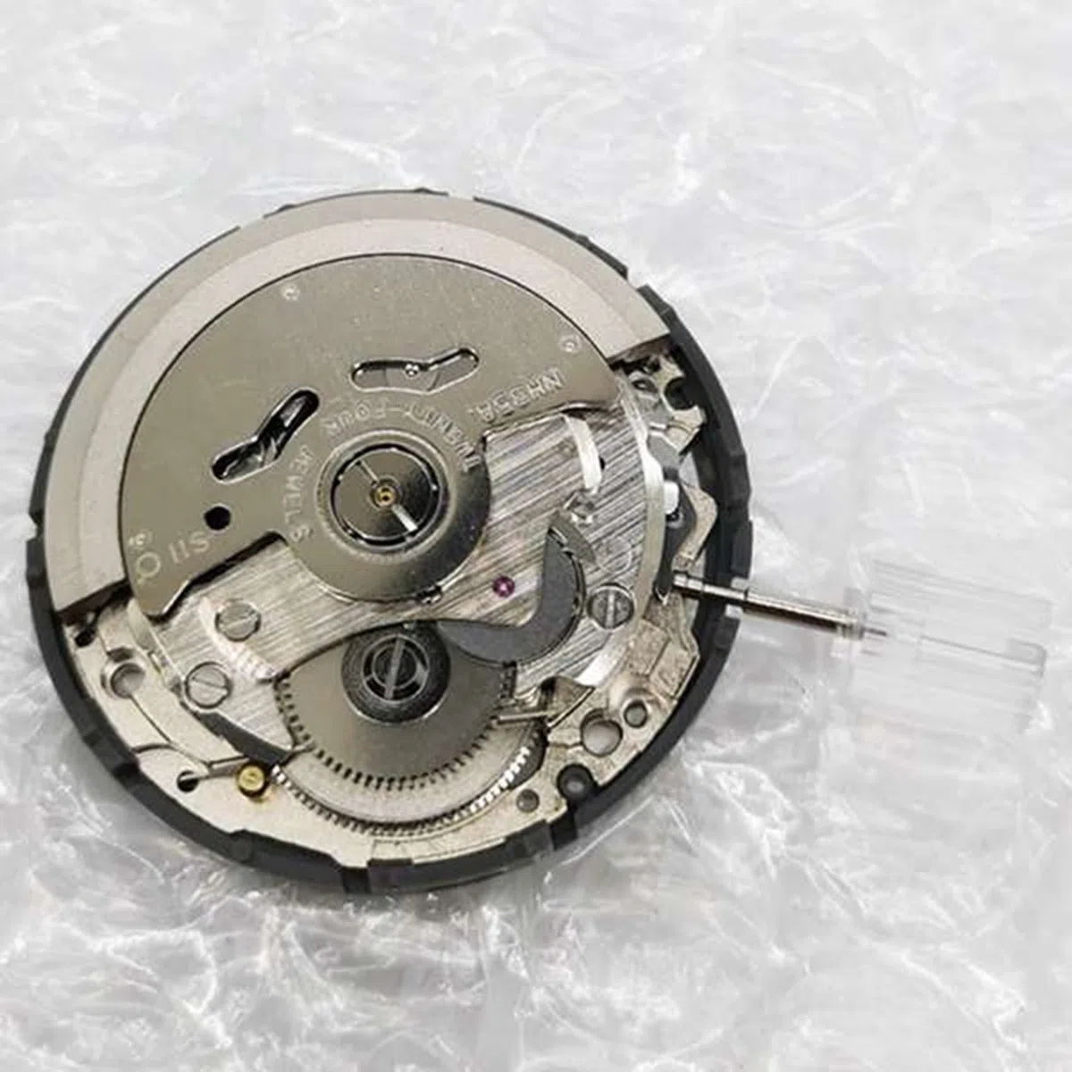 Reloj mecánico automático NH35 de alta precisión con movimiento y fecha y vástago de acero, 8 unidades
