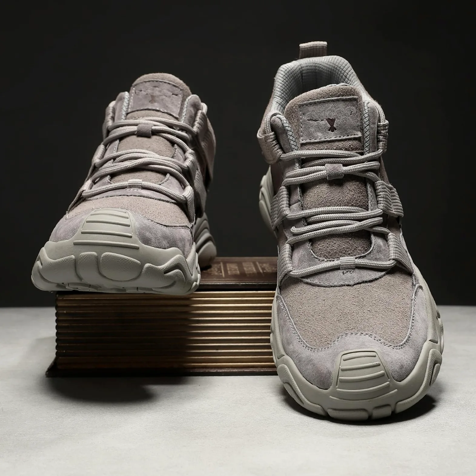Botas Senderismo Impermeables Hombre Ligero Trekking Aire Libre | Ante Transpirable Caña Alta Con Cordones Antideslizante Con Plataforma Para Mochileros Acampadas Montaña