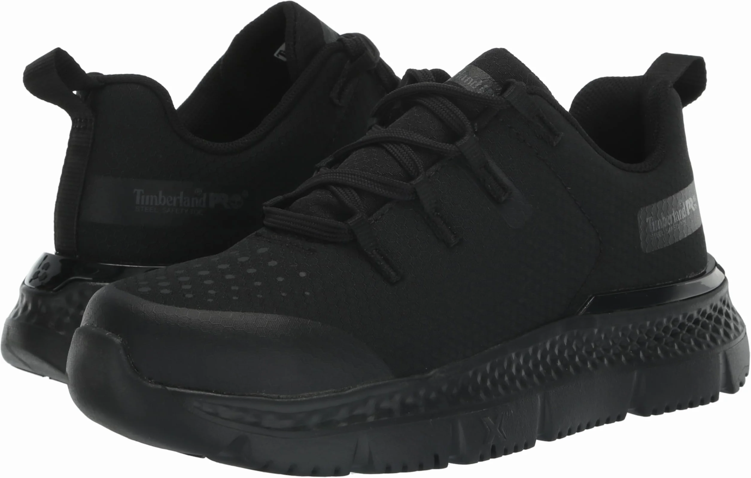 Timberland PRO Intercept Zapatos de trabajo deportivos con puntera de seguridad de acero para mujer Negro 7.5 Wide