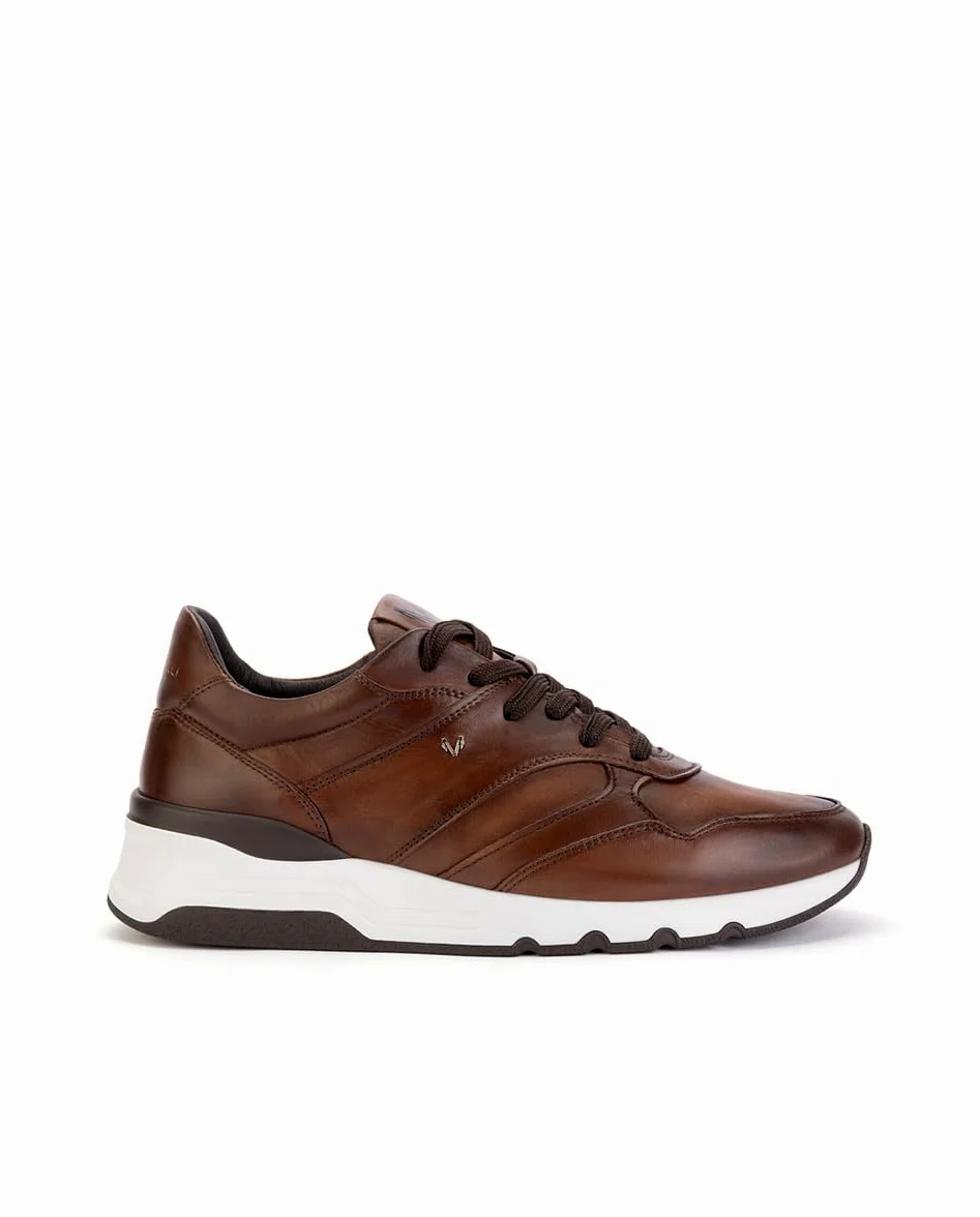 MARTINELLI Newport Deportivos Hombre | en Cuero | Cierre de Cordones | Talla EU 39-46