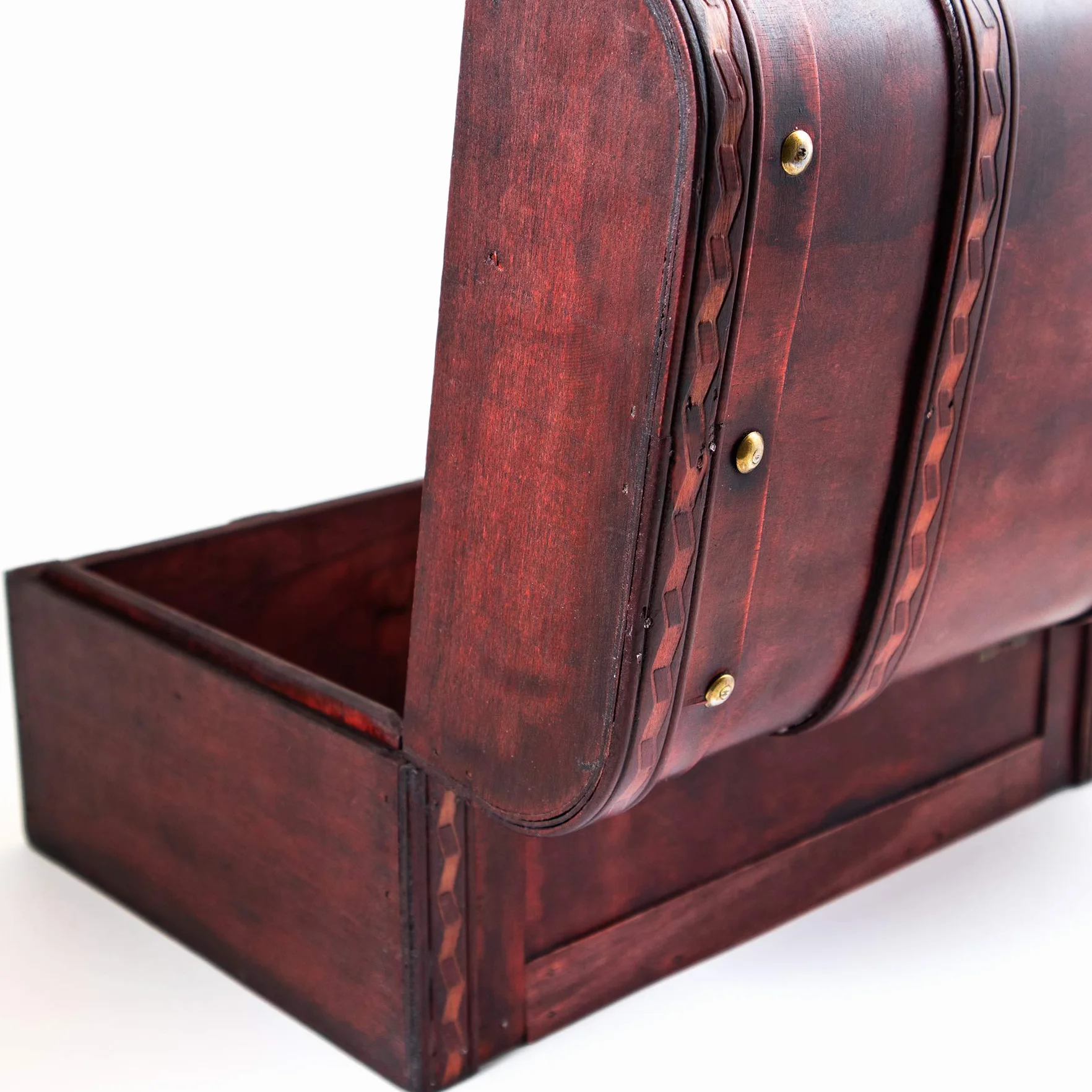 infinimo Cofre del Tesoro – Caja con candado y llave – Cofre de Madera 28 x 19 x 15 cm Grande – Ideal como caja de Regalo para, por Ejemplo, Bodas y Cumpleaños
