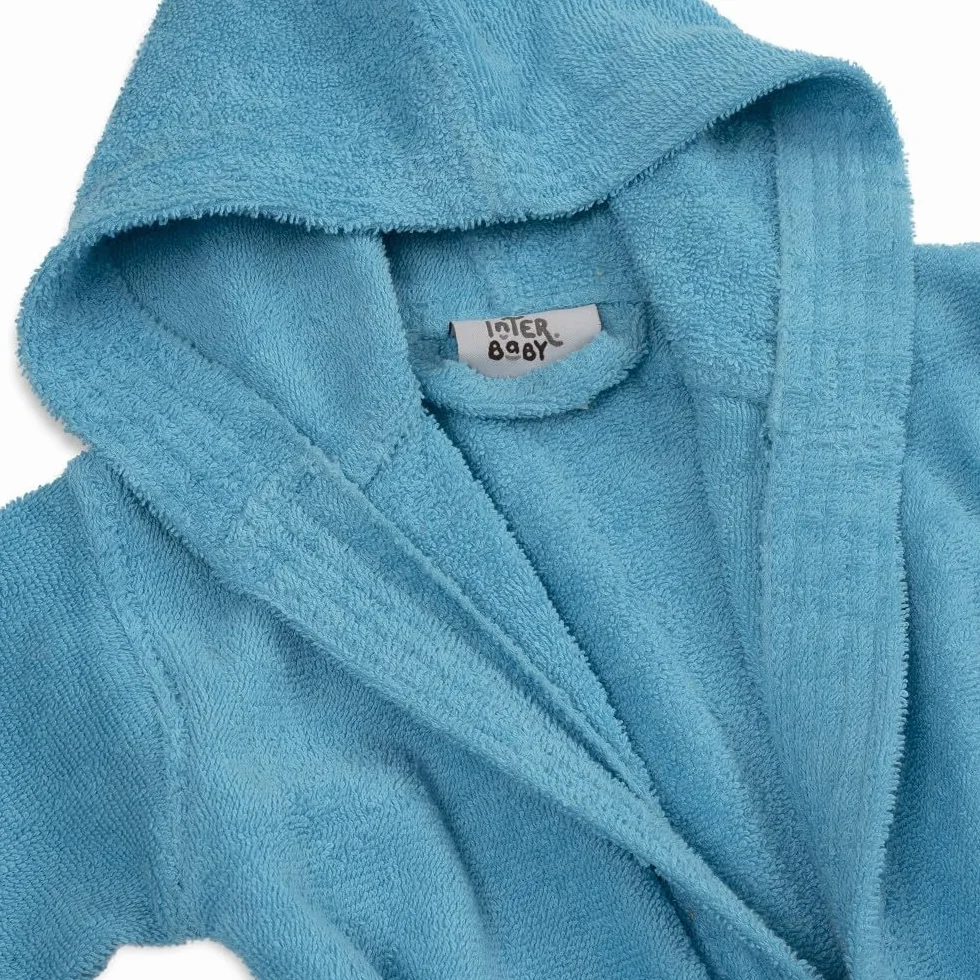 Interbaby Albornoz Liso Unisex Infantil Bebé-Niños