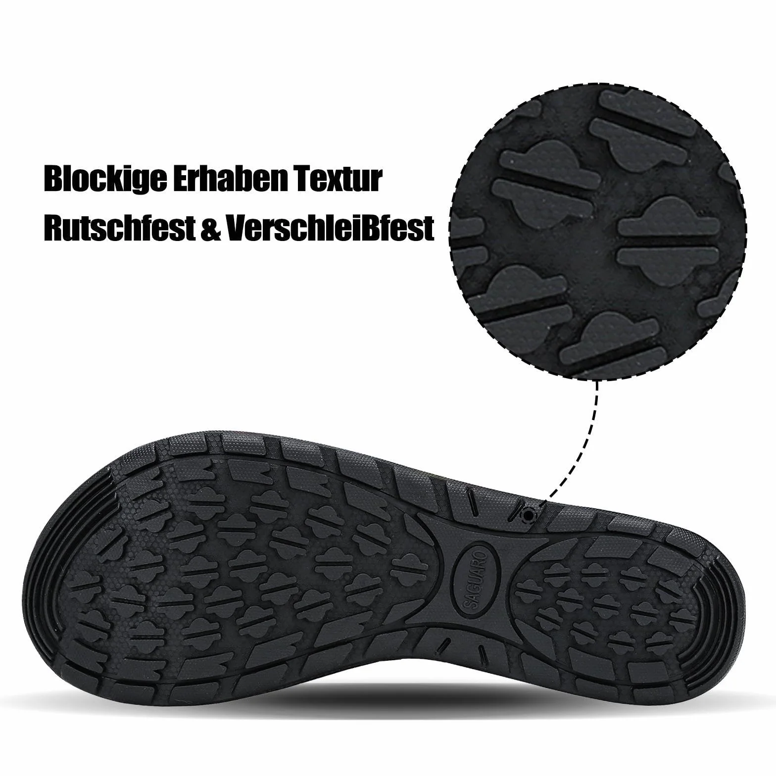 SAGUARO Escarpines Hombre Zapatillas de Agua Secado Rápido Antideslizantes Calzado Natación Surf Acuáticas Azul Marino Gr. 40/41 EU