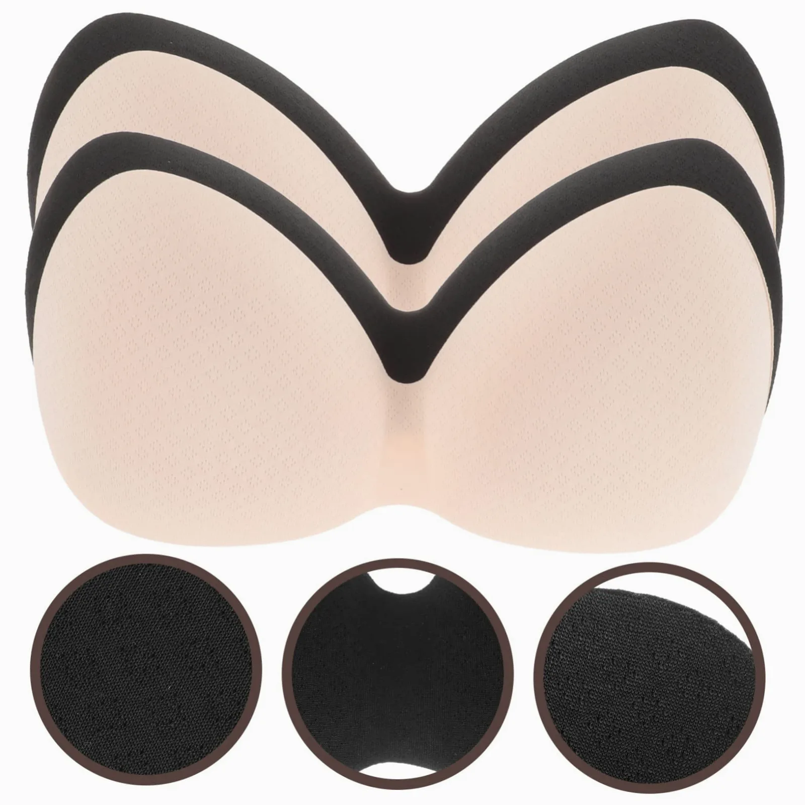 SOIMISS 20piezas Almohadillas De Sujetador Extraíbles Inserciones Pads para Sujetadores Deportivos Compatibles Ropa De Yoga y Trajes De Baño Color Piel