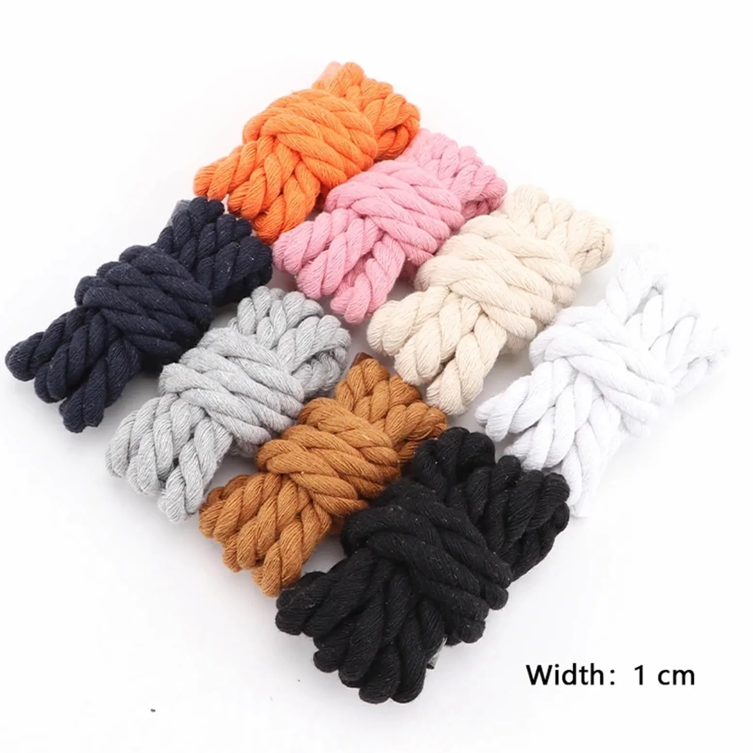 5 pares de cordones redondos algodón 1 cm grosor for zapatillas running Para Zapatos Casuales