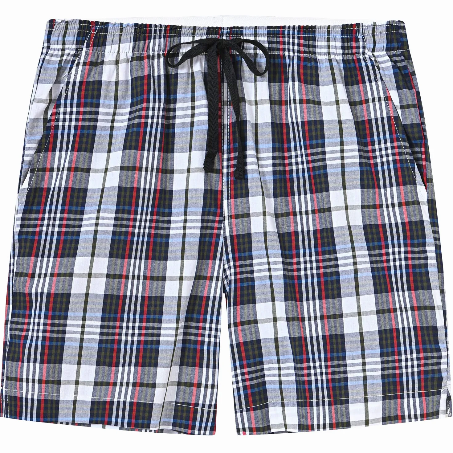 MoFiz Pantalones Cortos Pijama Verano Algodón Shorts Cuadros Niños 7-15 Años