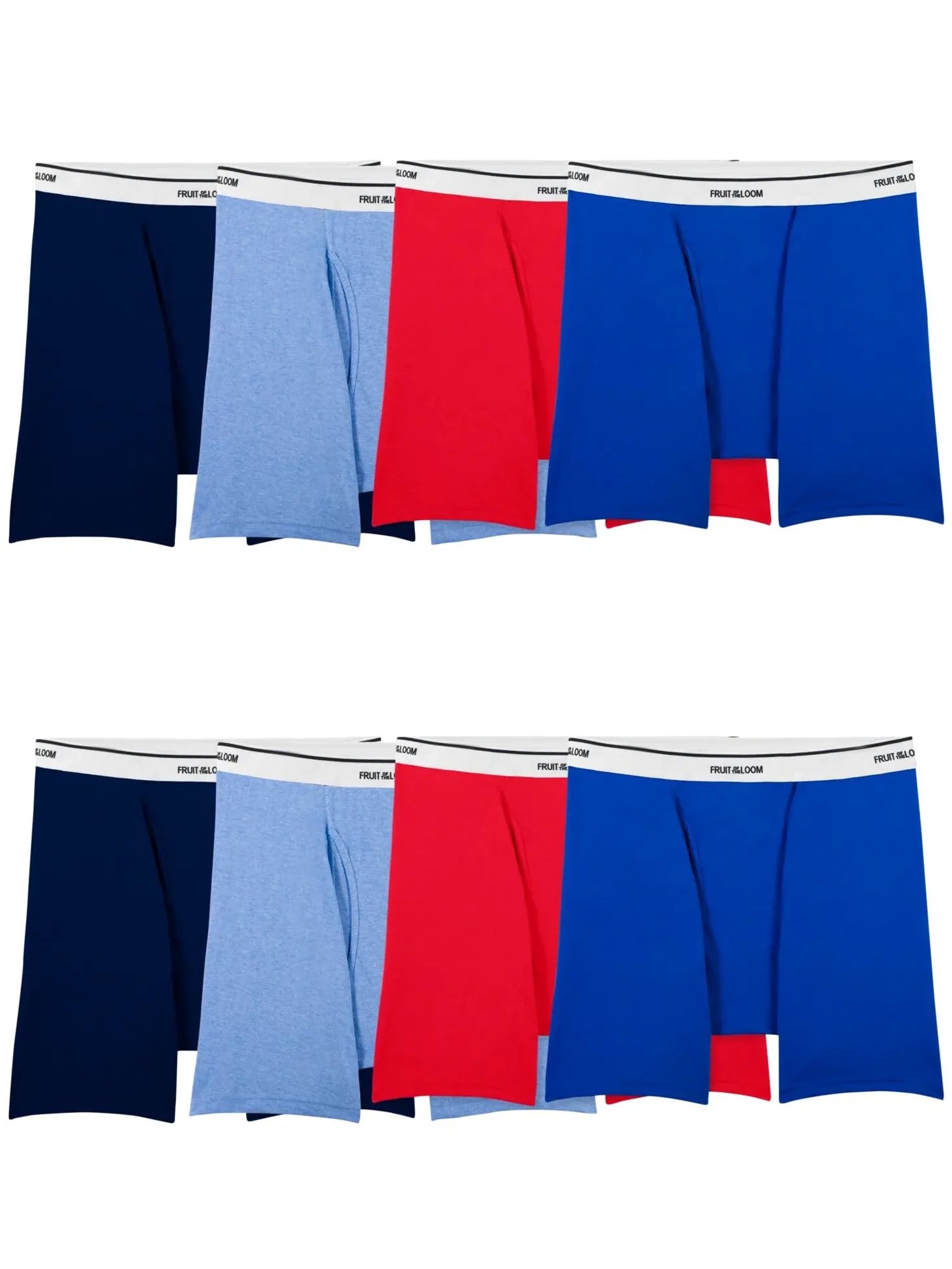Fruit of the Loom Lightweight Active Cotton Blend Undershirts Camiseta Hombre (Pack de 8)