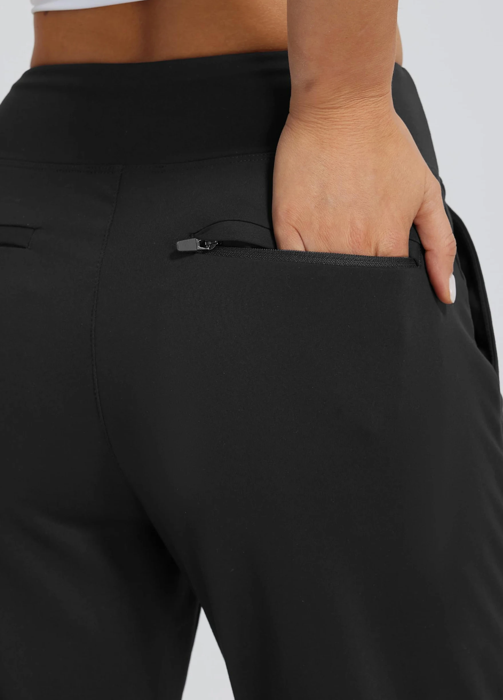 Libin Pantalones Vestir Casuales Mujer 7/8 Jogger | Pantalón Deportivo Elástico Informal Ligero De Verano Estilo Negocios Pantalón Para Correr Y Fitness Con Bolsillos