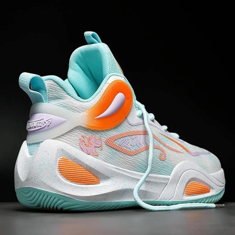 Genérico Zapatos de Baloncesto for Hombre Malla Transpirable Casual Moda al Aire Libre Juvenil Corriendo Botas Deportivas Zapatos para Caminar