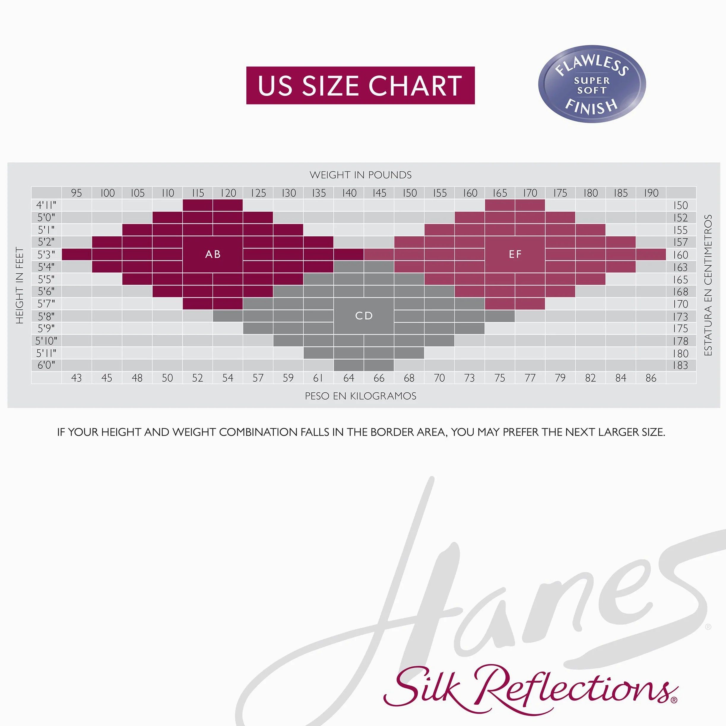 Hanes Silk Reflections Non Control Reinforced Toe Silky Sheer Pantyhose, Pantimedias Mujer (Pack de 1)