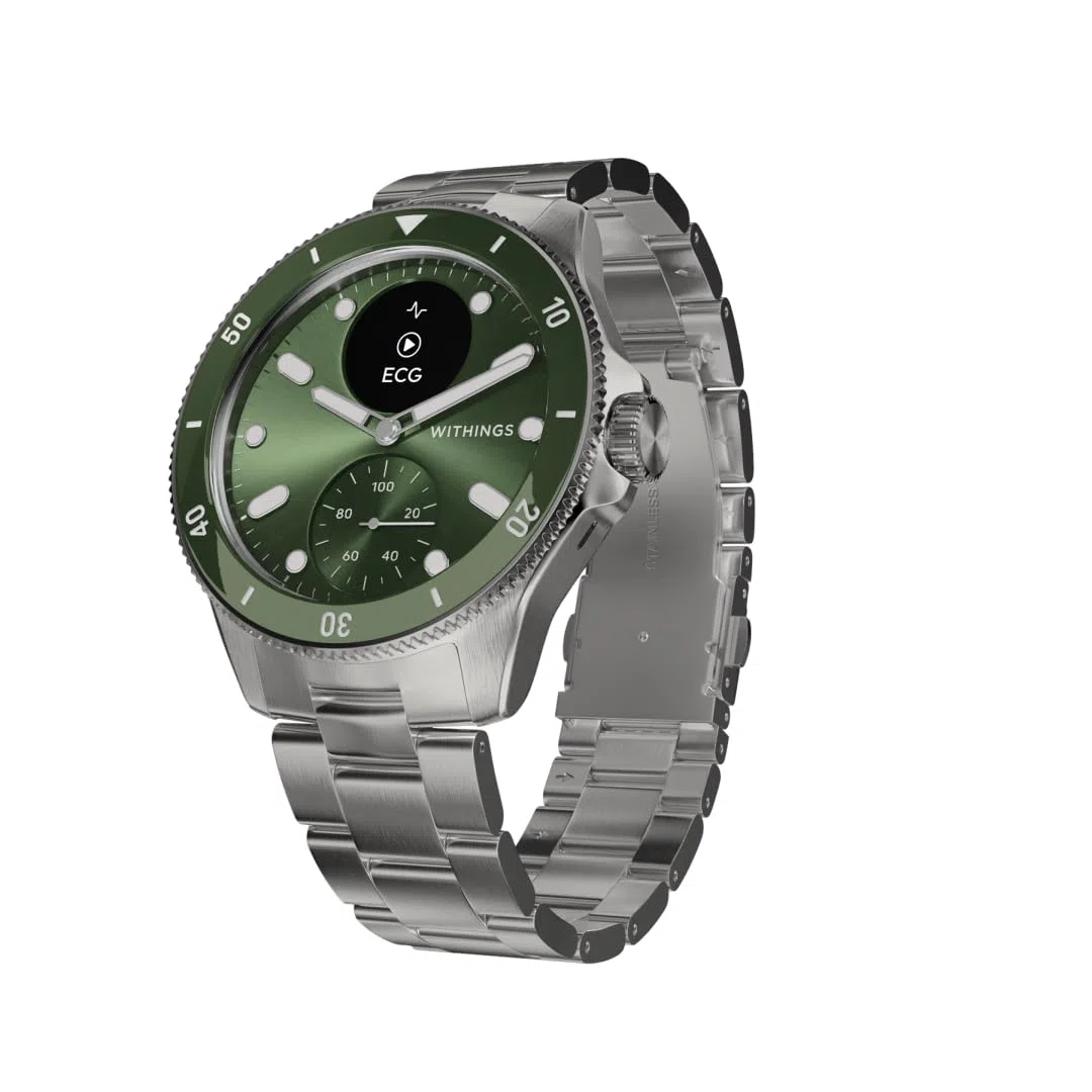Withings ScanWatch Nova, Smartwatch Híbrido, ECG, SpO2, Verde
