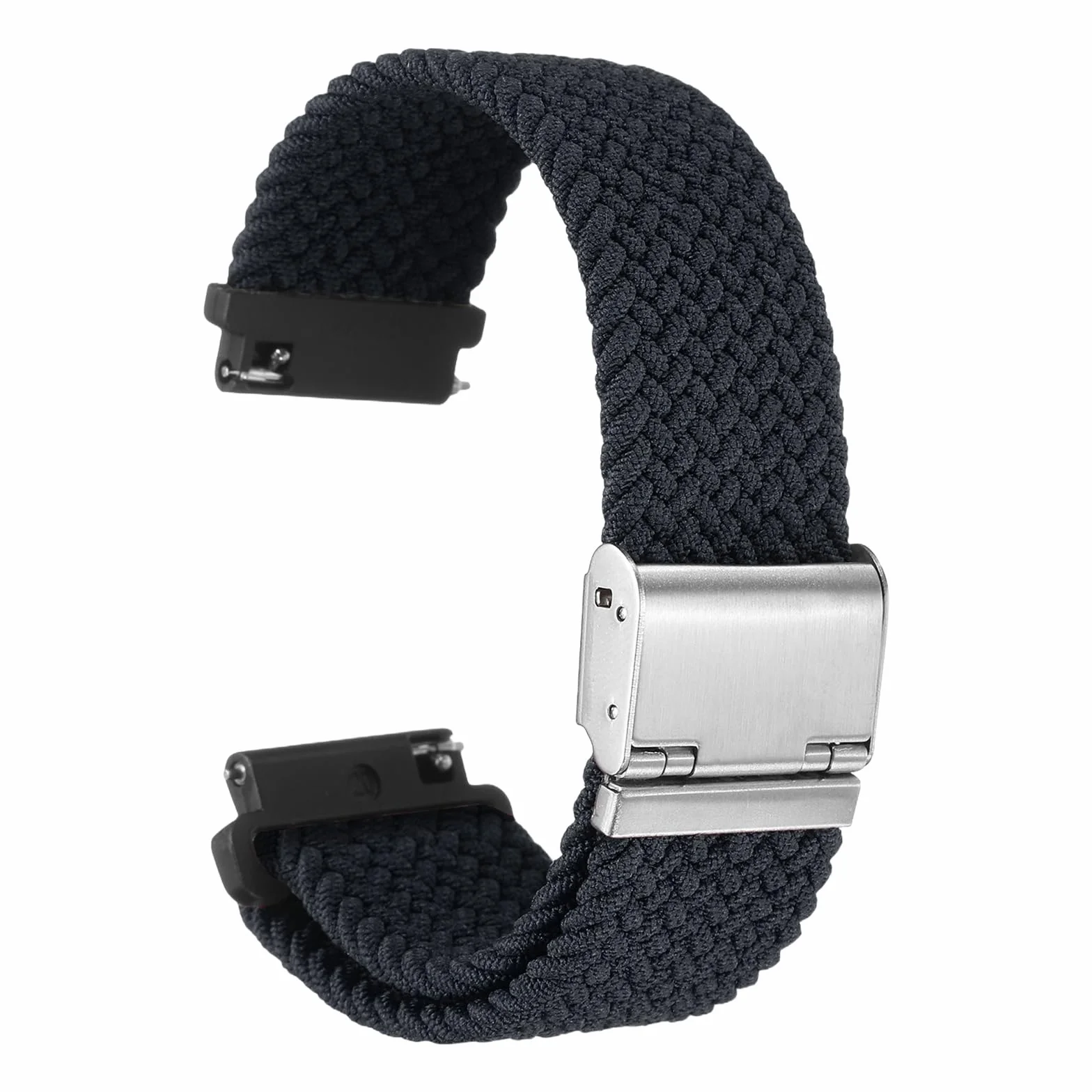QUARKZMAN Correa de Reloj Nylon Trenzada, Banda Universal Liberación Rápida Cierre con Acero Inoxidable Hebilla Pulsera Repuesto Casual Accesorio Suave para Mujer Hombre