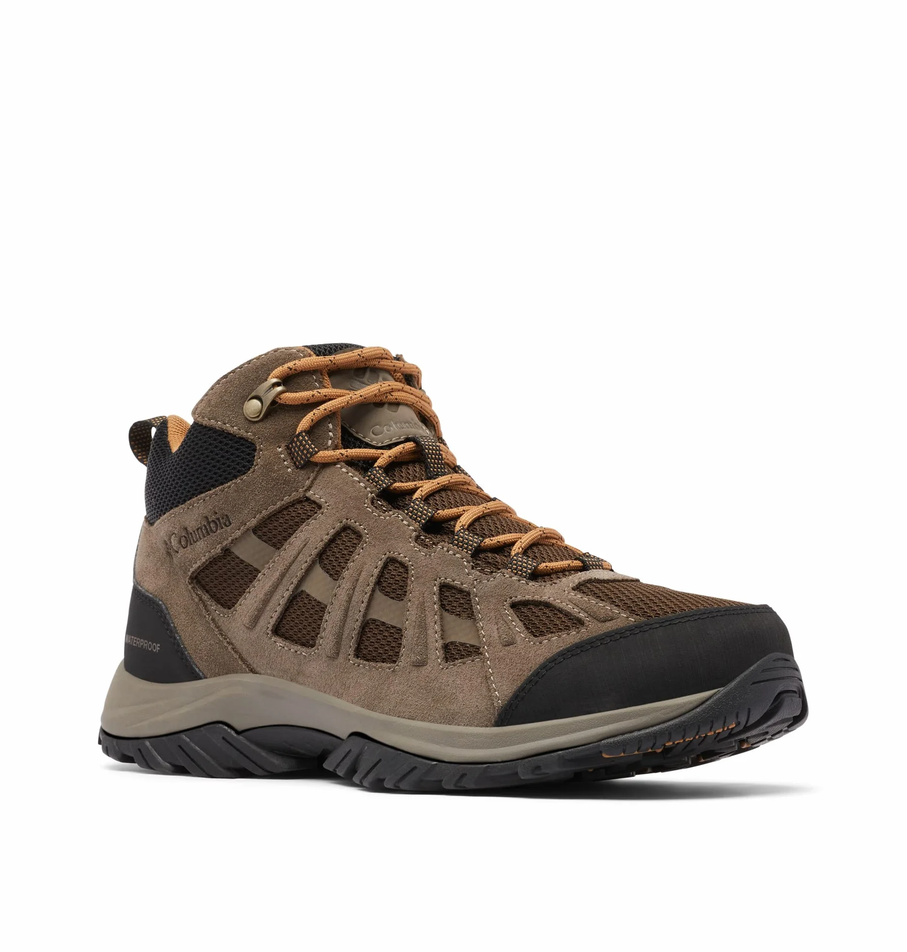 Columbia Redmond 3 Mid WP, Botas montaña de senderismo y trekking, Hombre, Cordovan Elk 2023, 50 EU