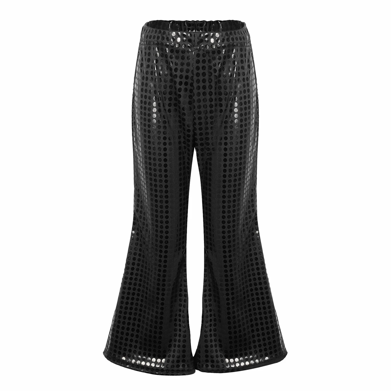 Pantalones para niños pequeños con lentejuelas brillo disfraz fiesta carnaval manga corta