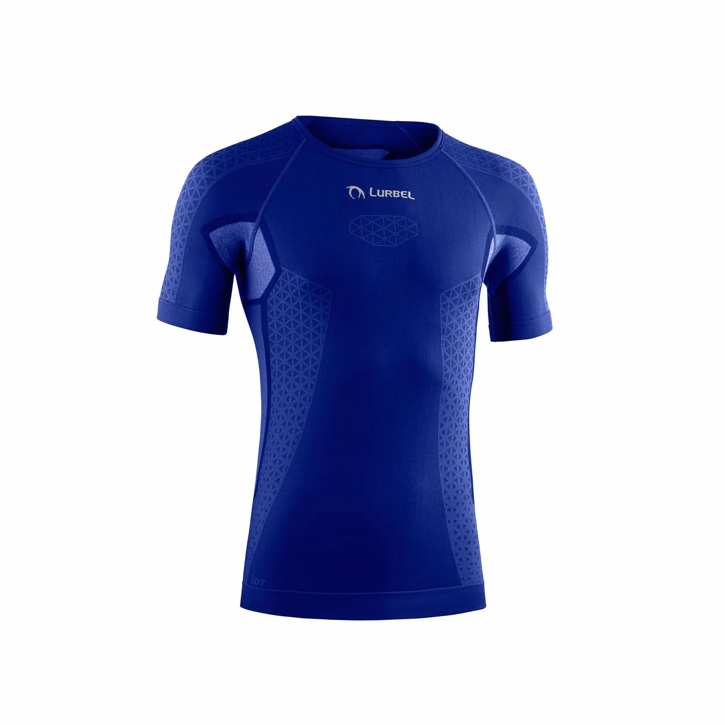 Lurbel Cristallo Short Sleeves, Camiseta Interior Transpirable, Camiseta de Correr, Manga Corta, termorreguladora, antibacteriana, Hombre. (S - Azul Royal)