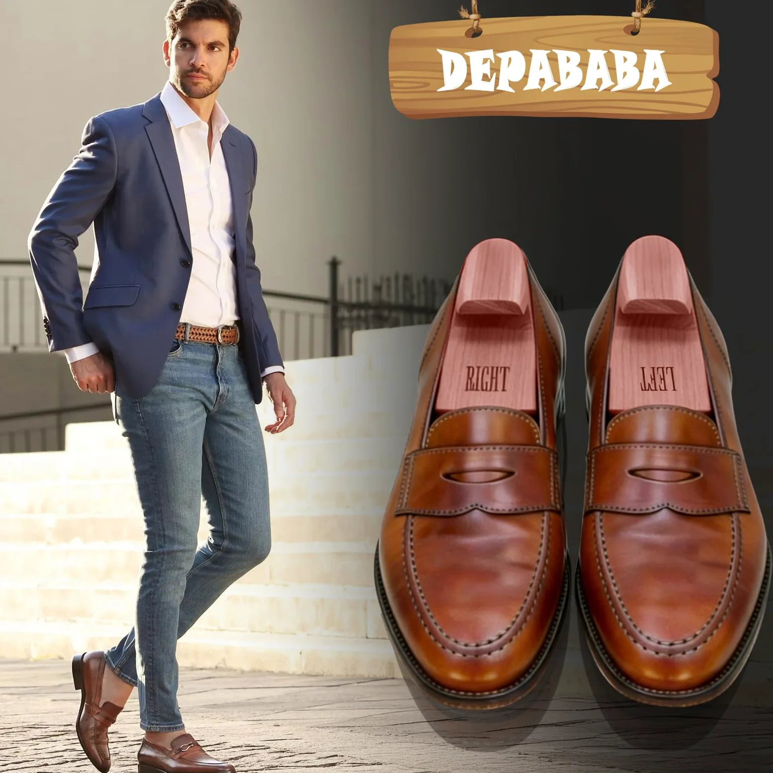 ZAPATILLAS CEDAR CON DESARROS - 2 Paquetes, Amarillo (Madera), Small