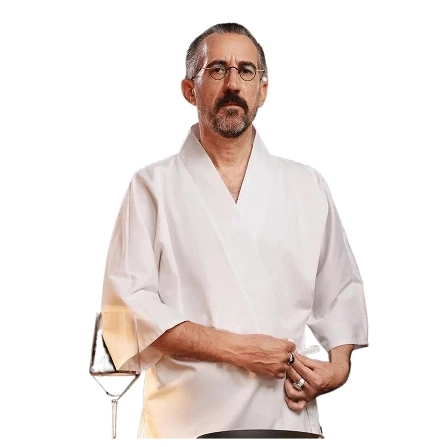 Chaquetilla Cocinero Hombre El Personal del Restaurante de Sushi USA Uniforme Chef Cocina Estilo té y Han