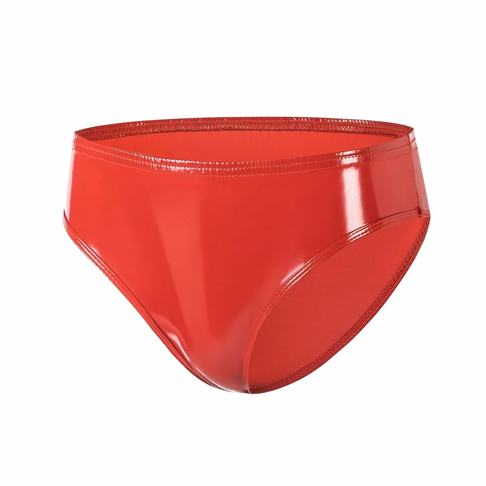 Bragas metálicas de corte alto para mujer ballet danza rojo M