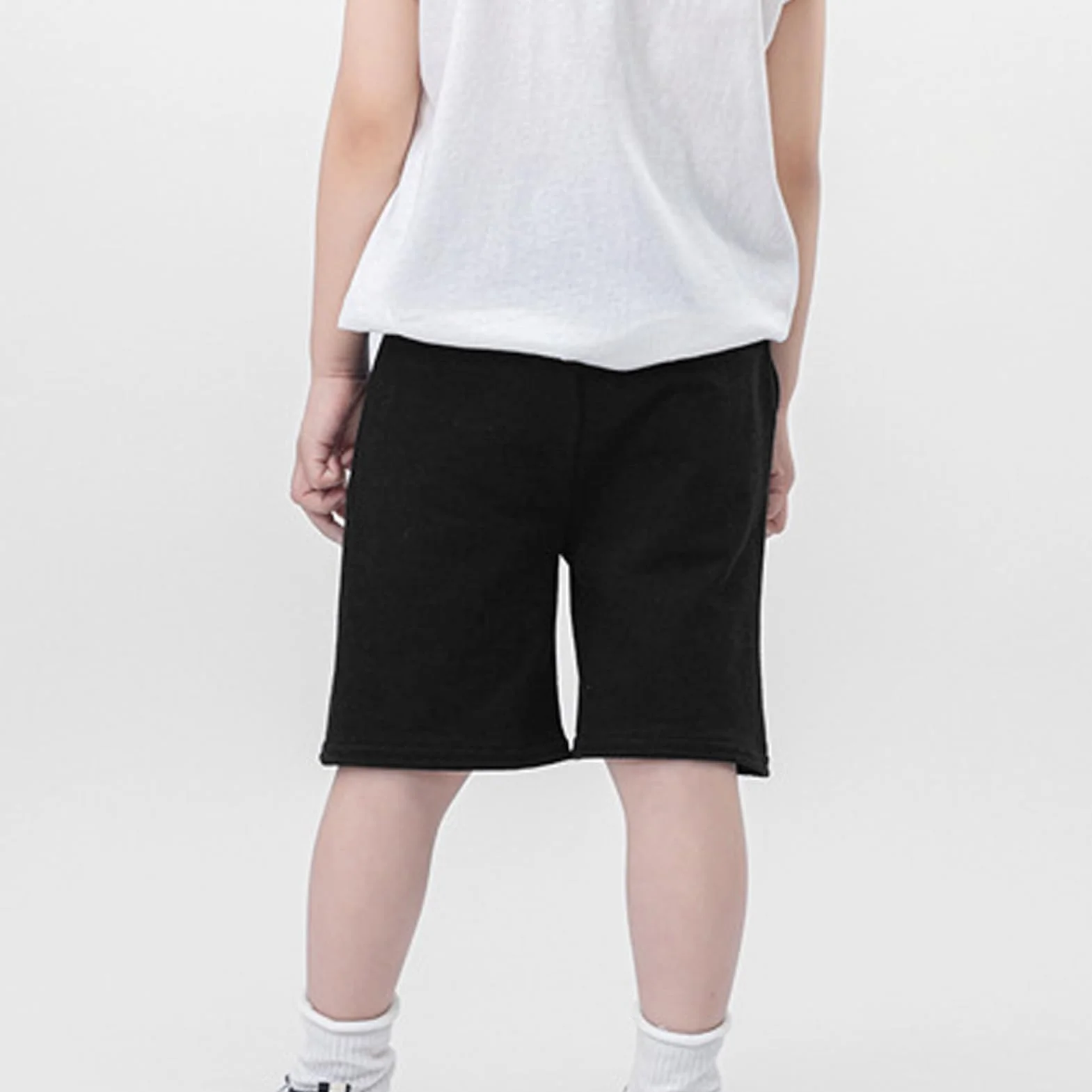 Pantalones Cortos Algodón Verano para Niños Bermuda Color Sólido 3-8 Años