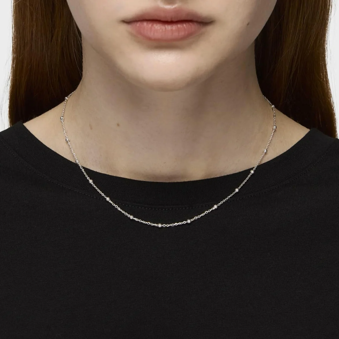 TOUS Gargantilla Plata Primera Ley Mujer Bolas Intercaladas Colección CHAIN