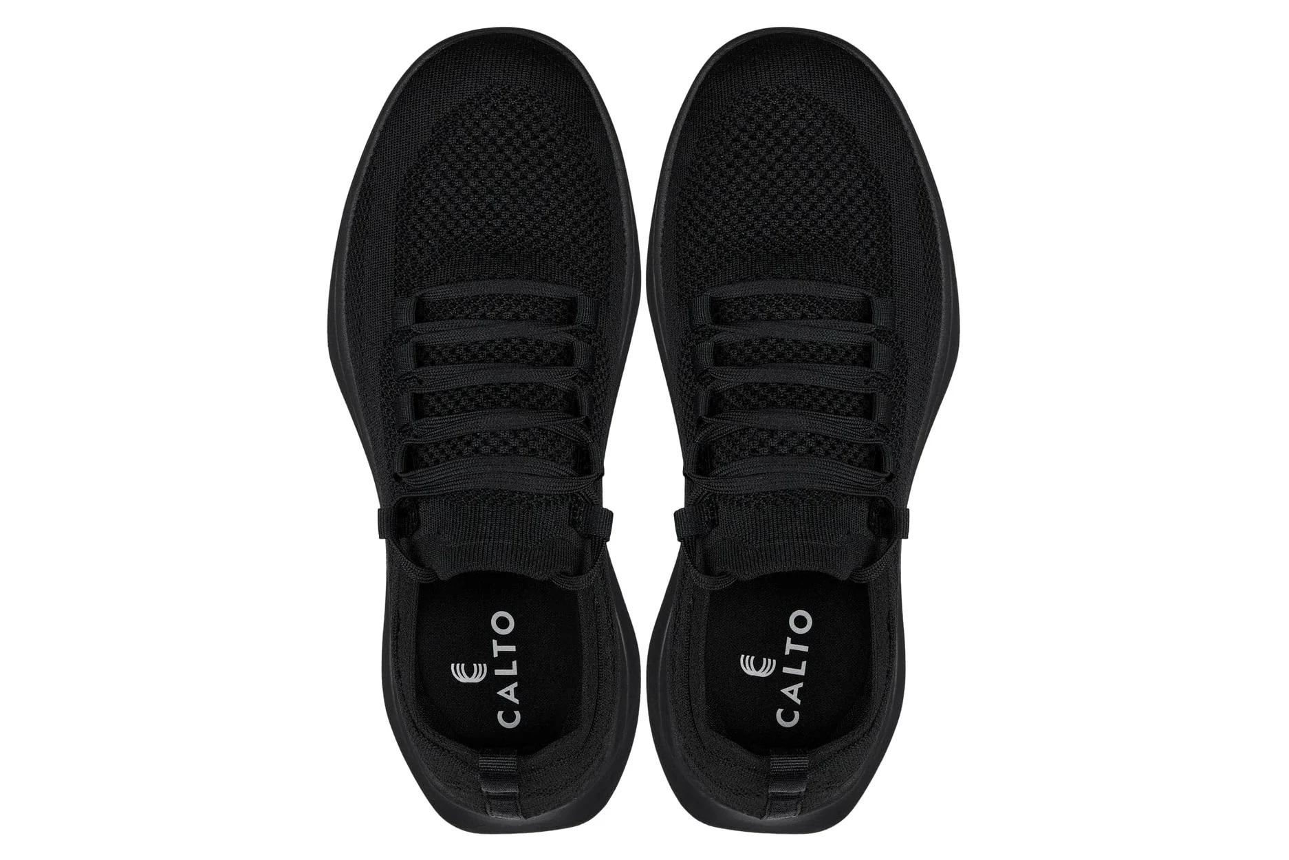 CALTO Zapatos de elevación invisibles para hombre con aumento de altura, tenis deportivos de punto súper ligeros, 2.4 pulgadas más altos