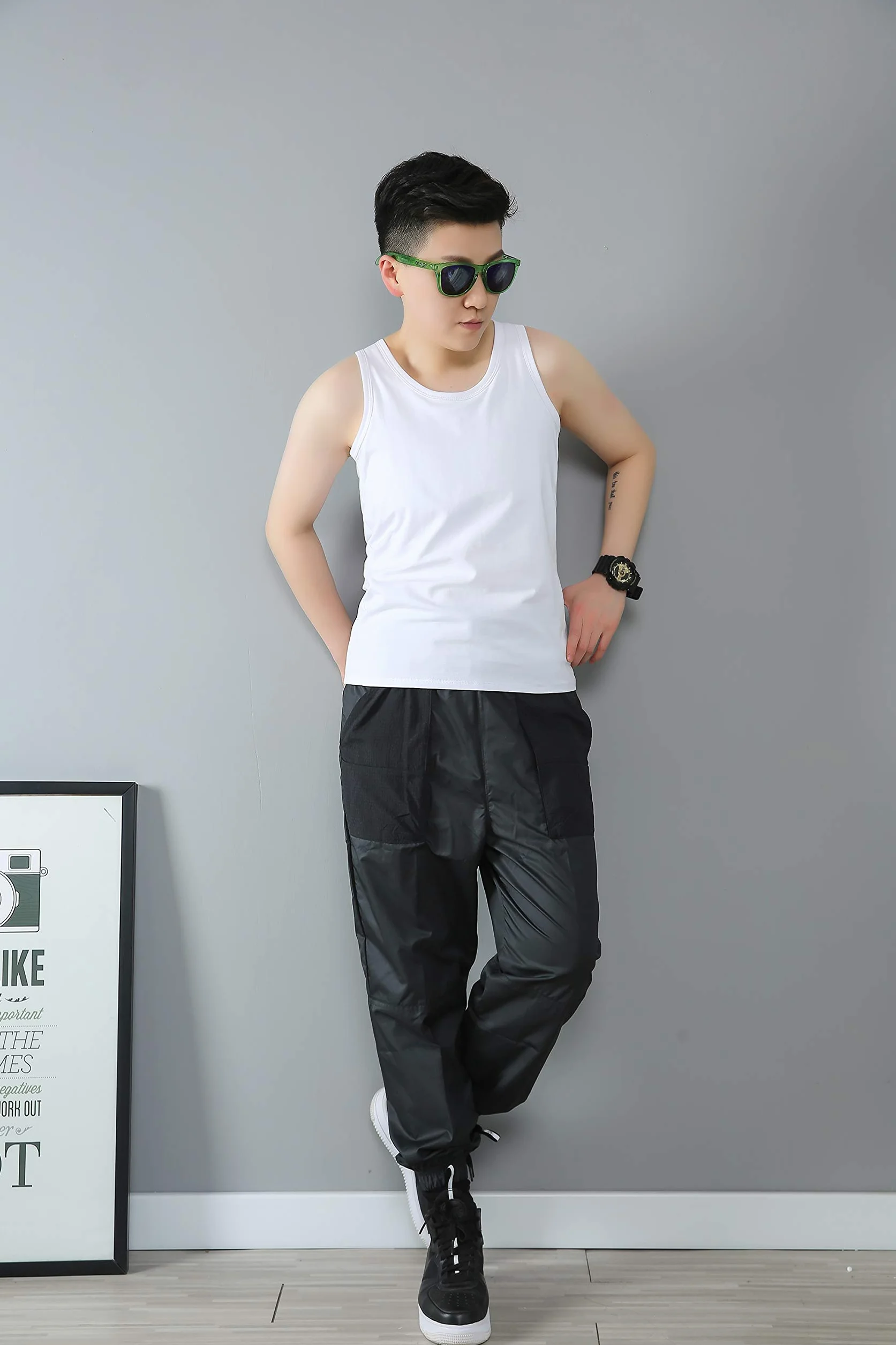 BaronHong Faja Tank Top Algodón Fuerte Banda Elástica
