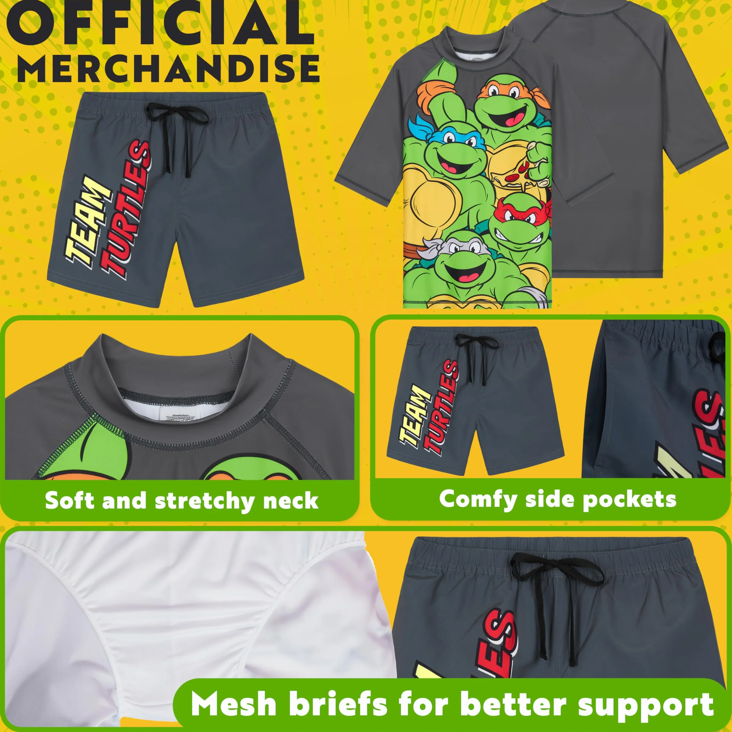 Get Trend Conjunto de Bañador Niño Bañador Natacion Adolescente Set de Baño 2 Piezas con Camiseta y Pantalones Cortos
