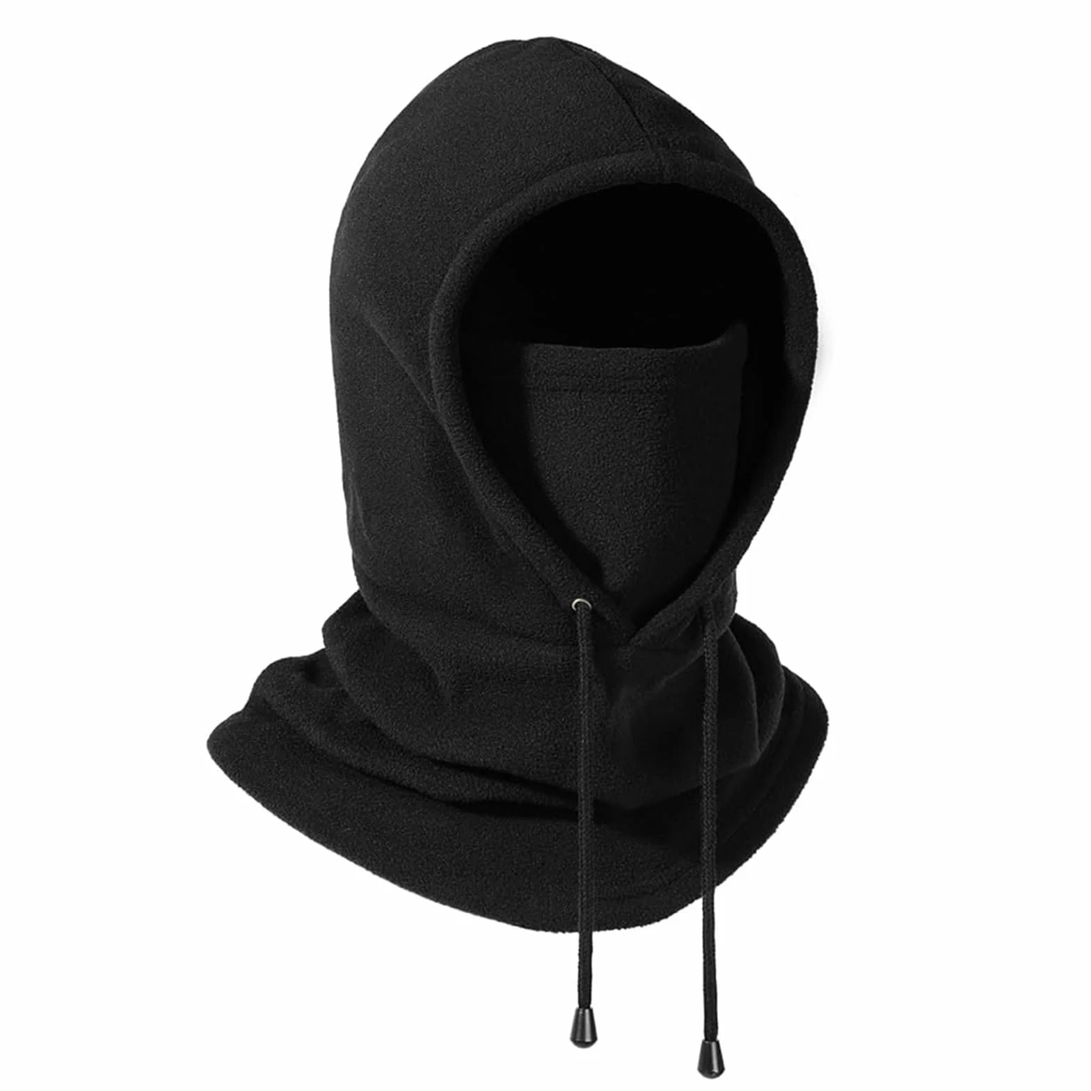 Pasamontañas Térmicos de Invierno, Multifuncional Prueba de Viento Cálido Máscara Ajustable, Mascarilla Moto Térmica Forro Polar para Mujeres Hombres Deportes Aire Libre Correr Esquí Ciclismo, Negro