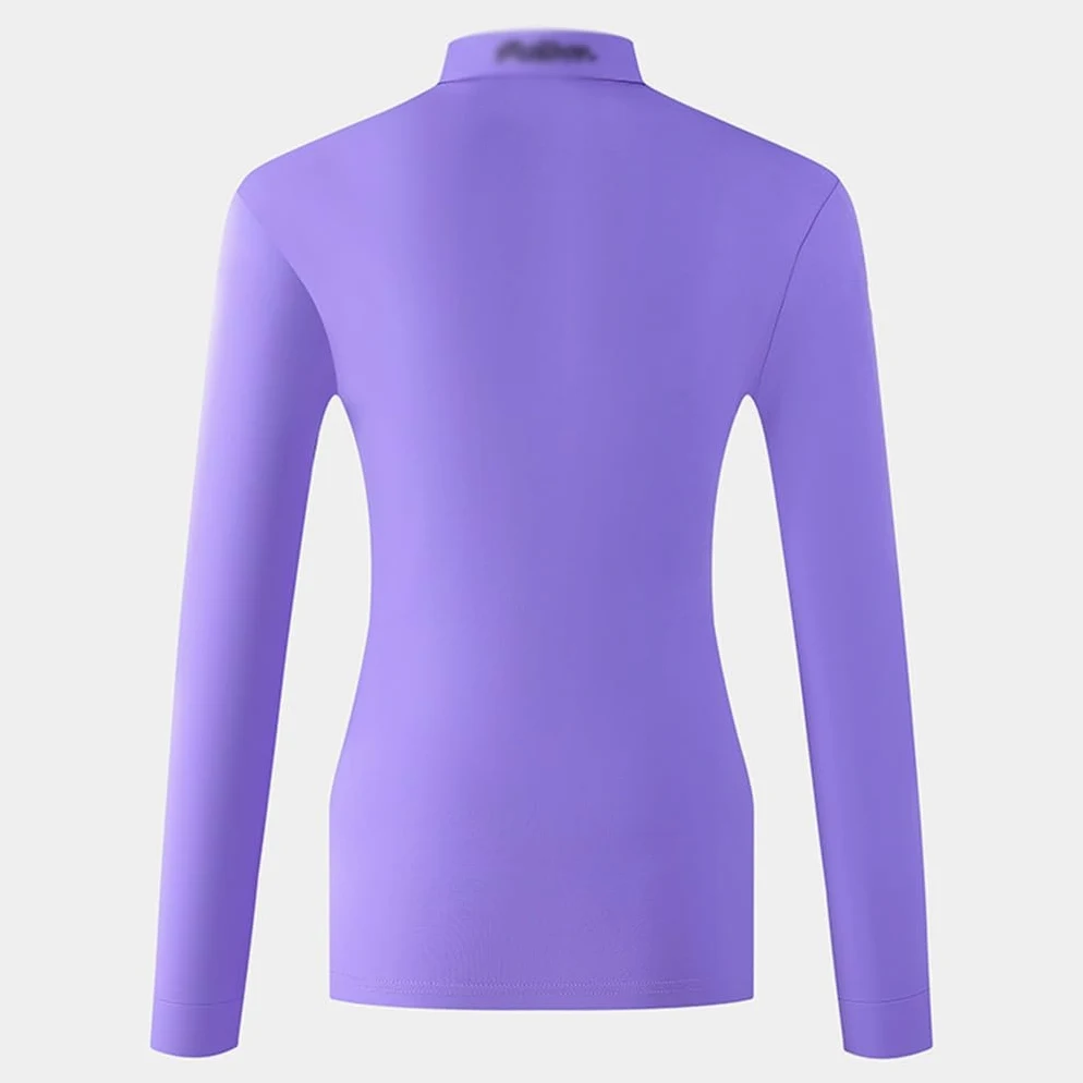 Polos Golf Mujer Dry Fit Manga Larga Tenis Tops Botones Running Workout Athletic Pullover