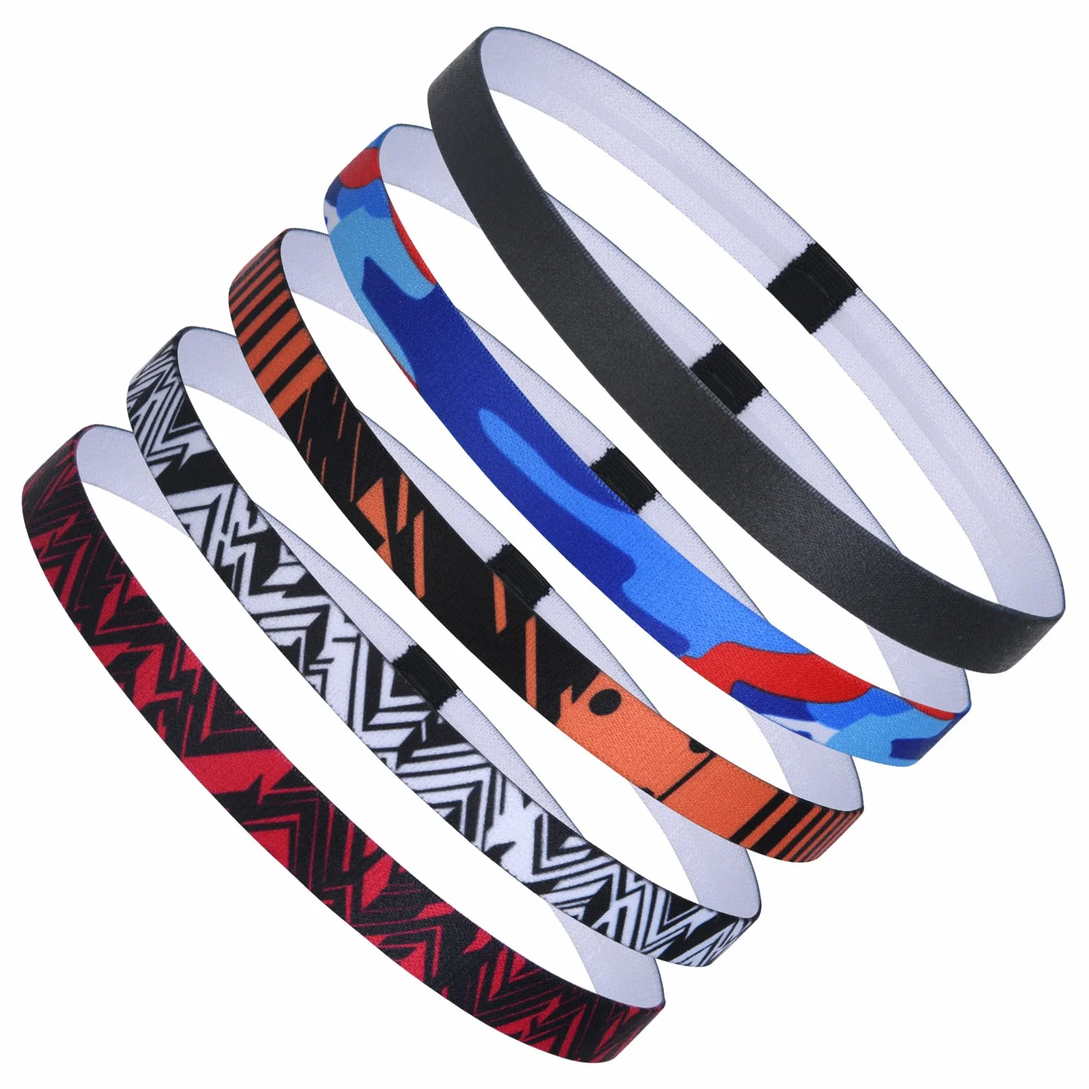 URAQT Diadema Deportiva Elástica Antideslizante, Cintas de Pelo de Silicona para Yoga, Fitness, Correr