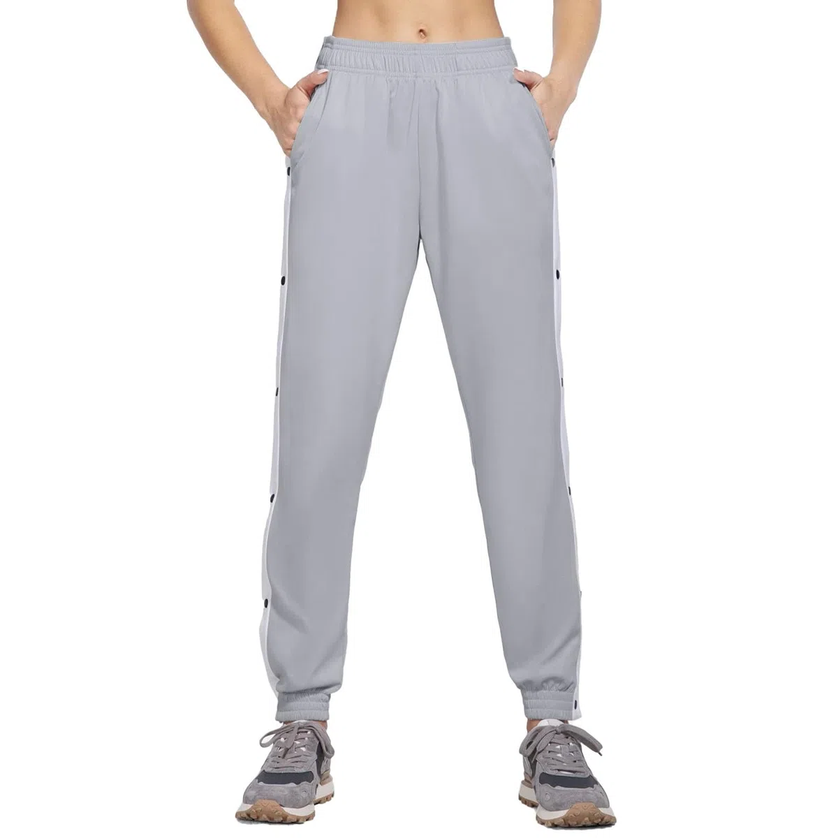 Pantalones de rehabilitación para hombre con apertura lateral, pantalones de jogging, pantalones postoperatorios, pantalones de entrenamiento de pierna ancha, pantalones de entrenamiento de pierna
