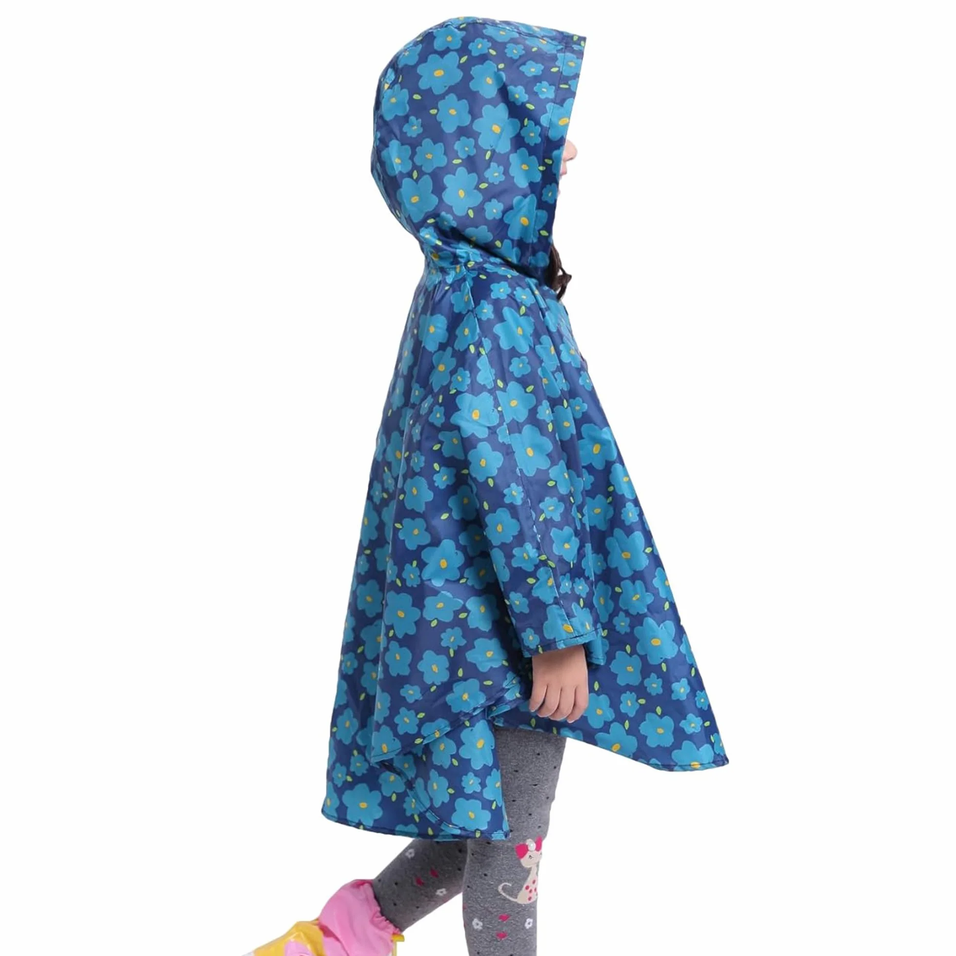 Poncho de Niña, Chubasquero Niño,Impermeables para Hombres y Mujeres para Niños, Impermeable Capa con Capucha Talla S hasta XL Niños 1 hasta 12 años