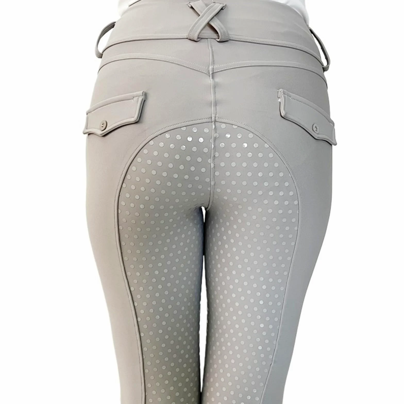 Mallas de equitación silicona for competición, con bolsillo, for mujer, for entrenamiento y Para Montar(Black riding pants,XL)