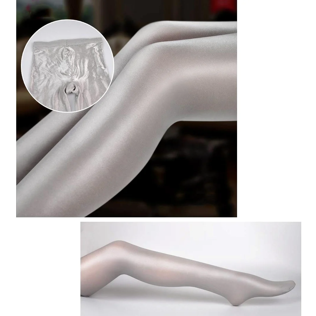 Pantimedias para Mujer, Pantimedias súper Sexy y Brillante, Medias de Seda Transparente, Stretch Plus Pantimedias, Medias de Cadera con Cintura