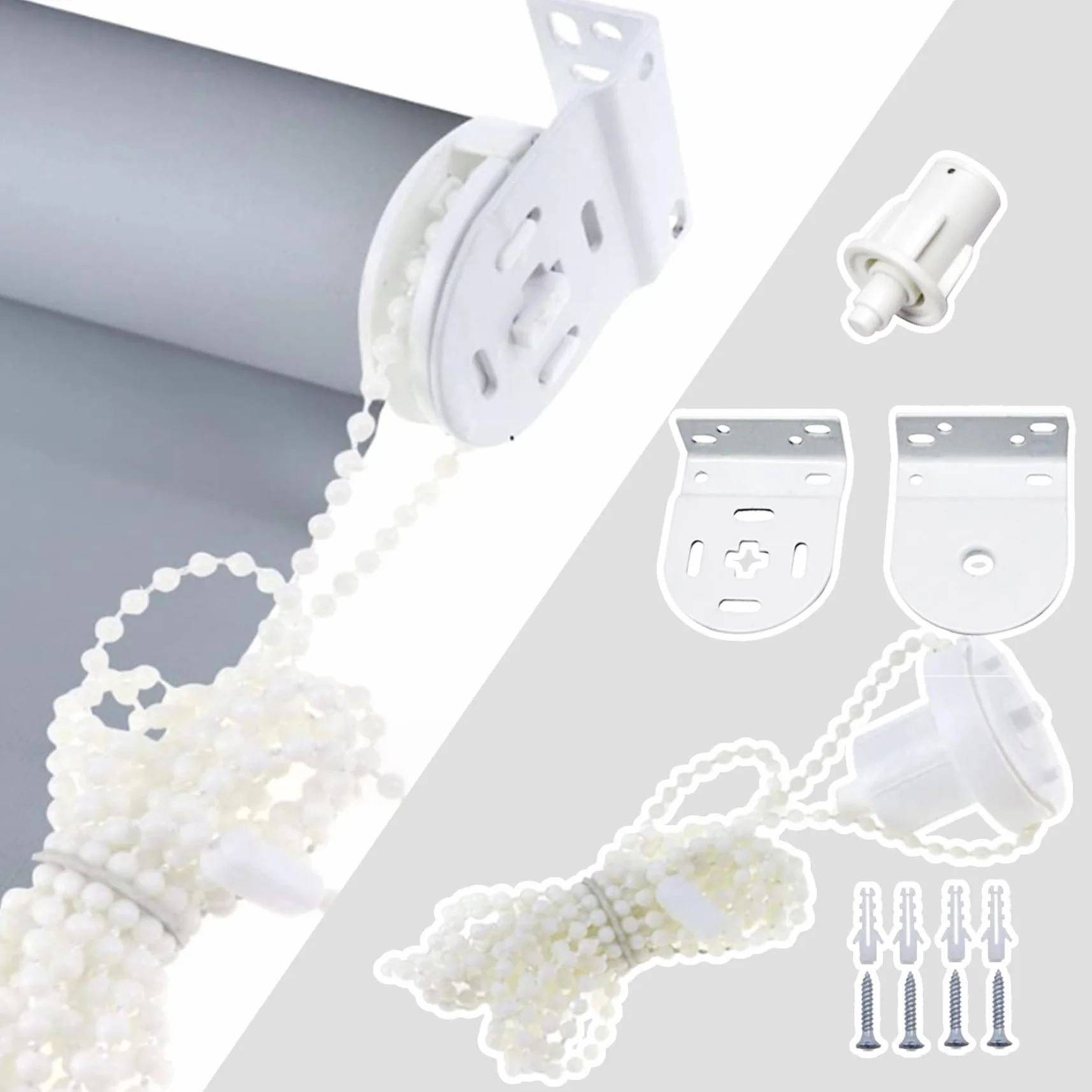 Hardware para persiana Enrollable, Accesorios para persiana Enrollable para Tubo de 30 mm de diámetro Interior, 1 Juego de repuestos universales para, Piezas de Repuesto para, repue