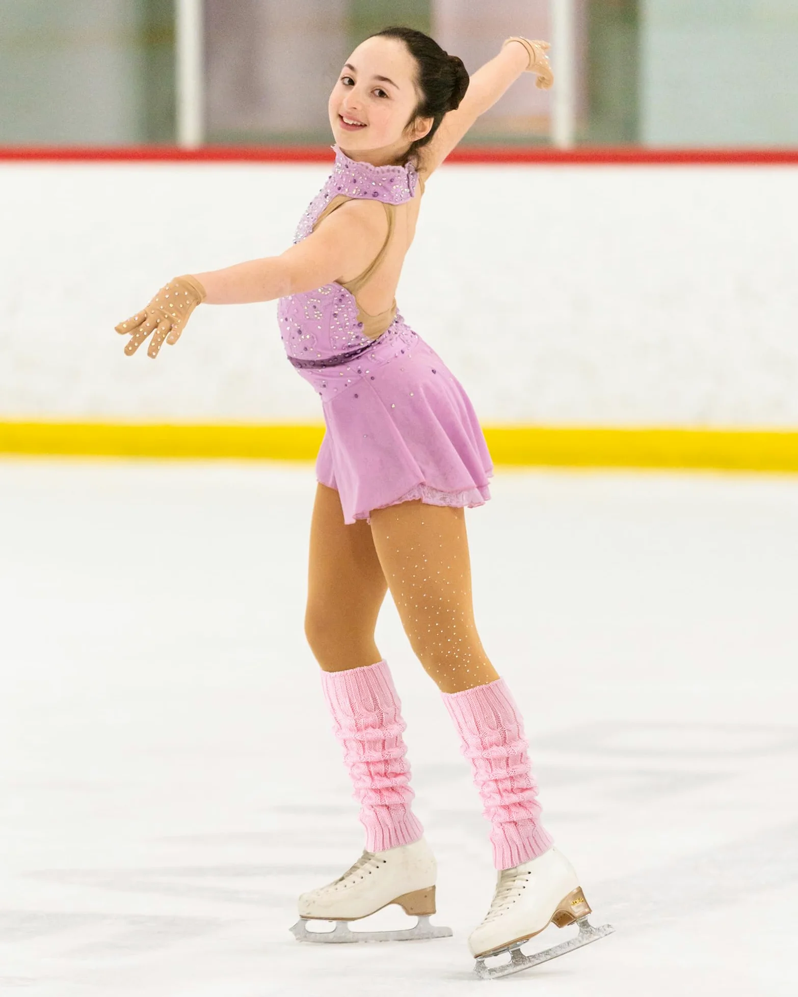 Chuarry Juego de 6 pares de calentadores de piernas para mujeres y niñas, calentadores de piernas largas de punto, calcetines de patinaje, calcetines de pantorrilla para patinaje artístico